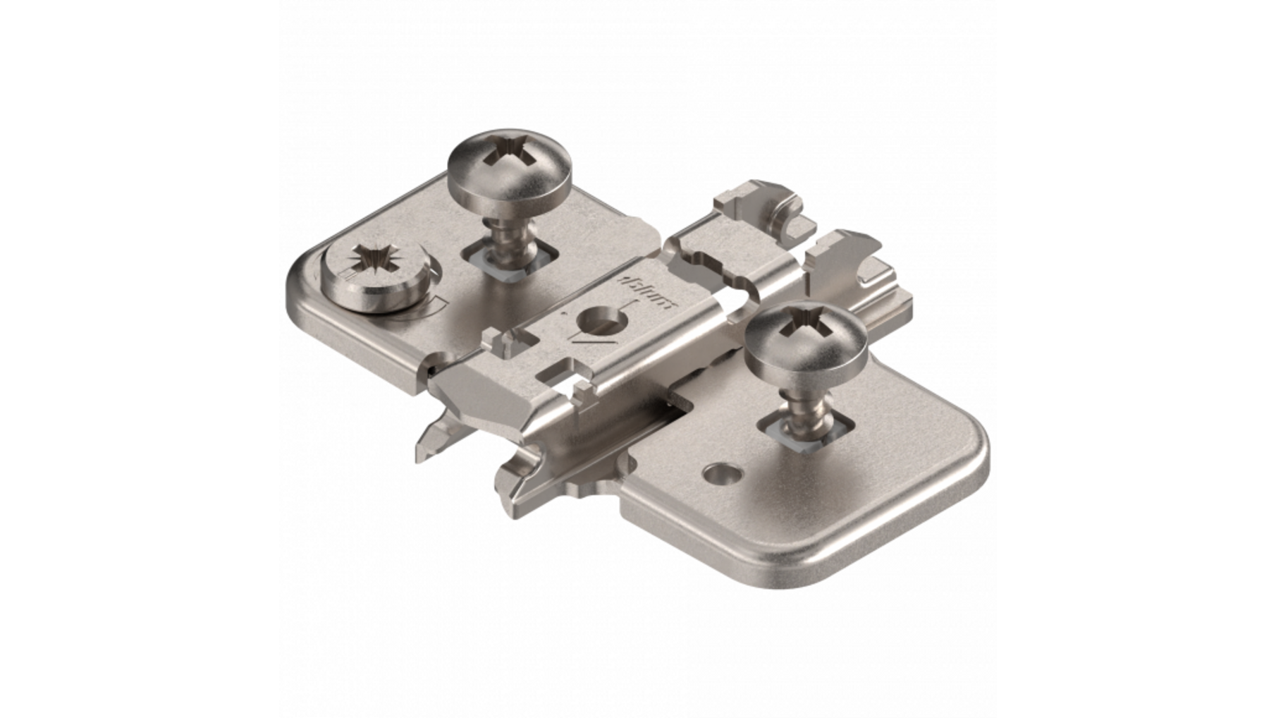 Kruismontageplaat excentrisch met plug 7,5mm middenaanslag