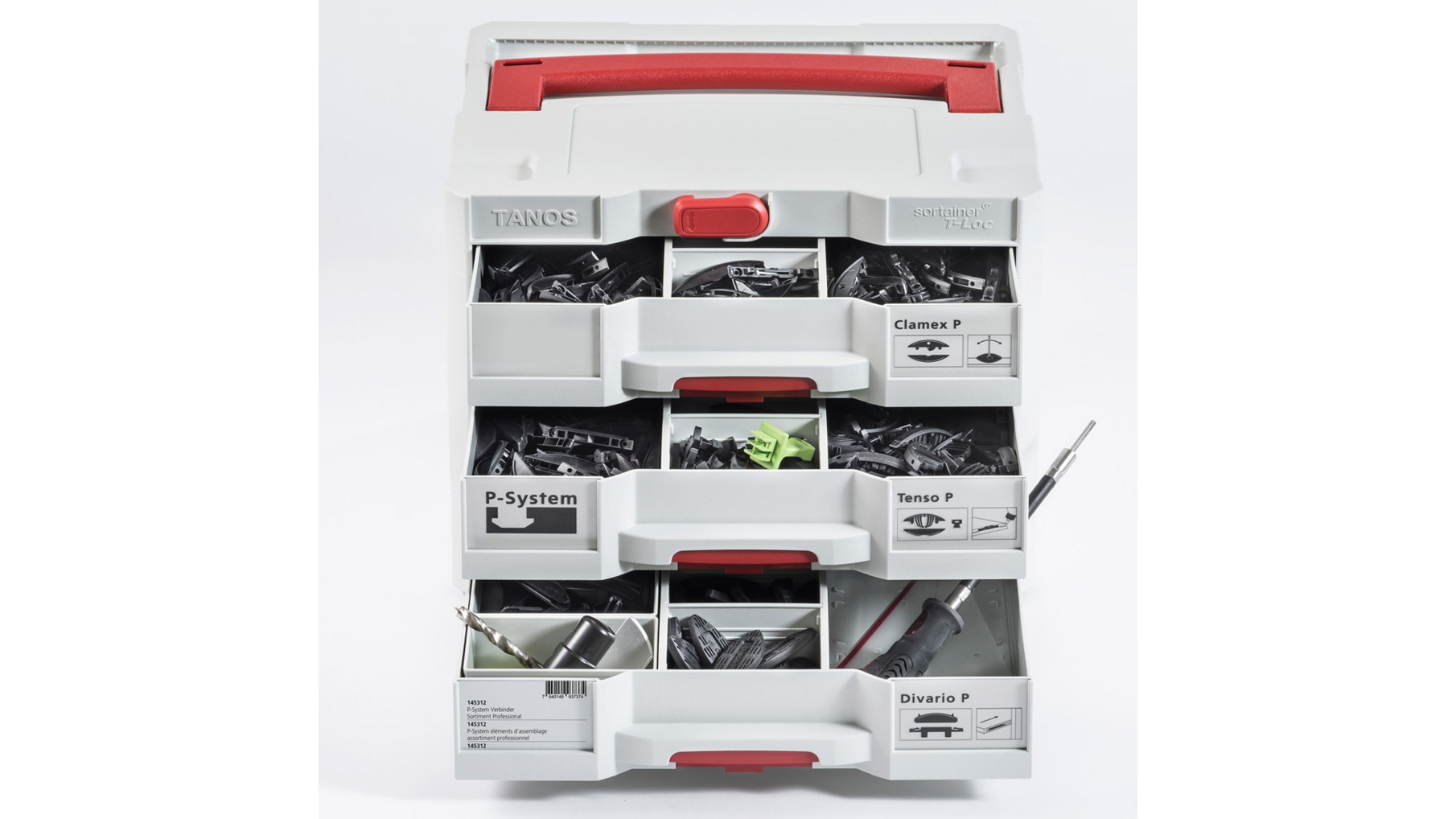 Sortainer met P-system verbinderassortiment