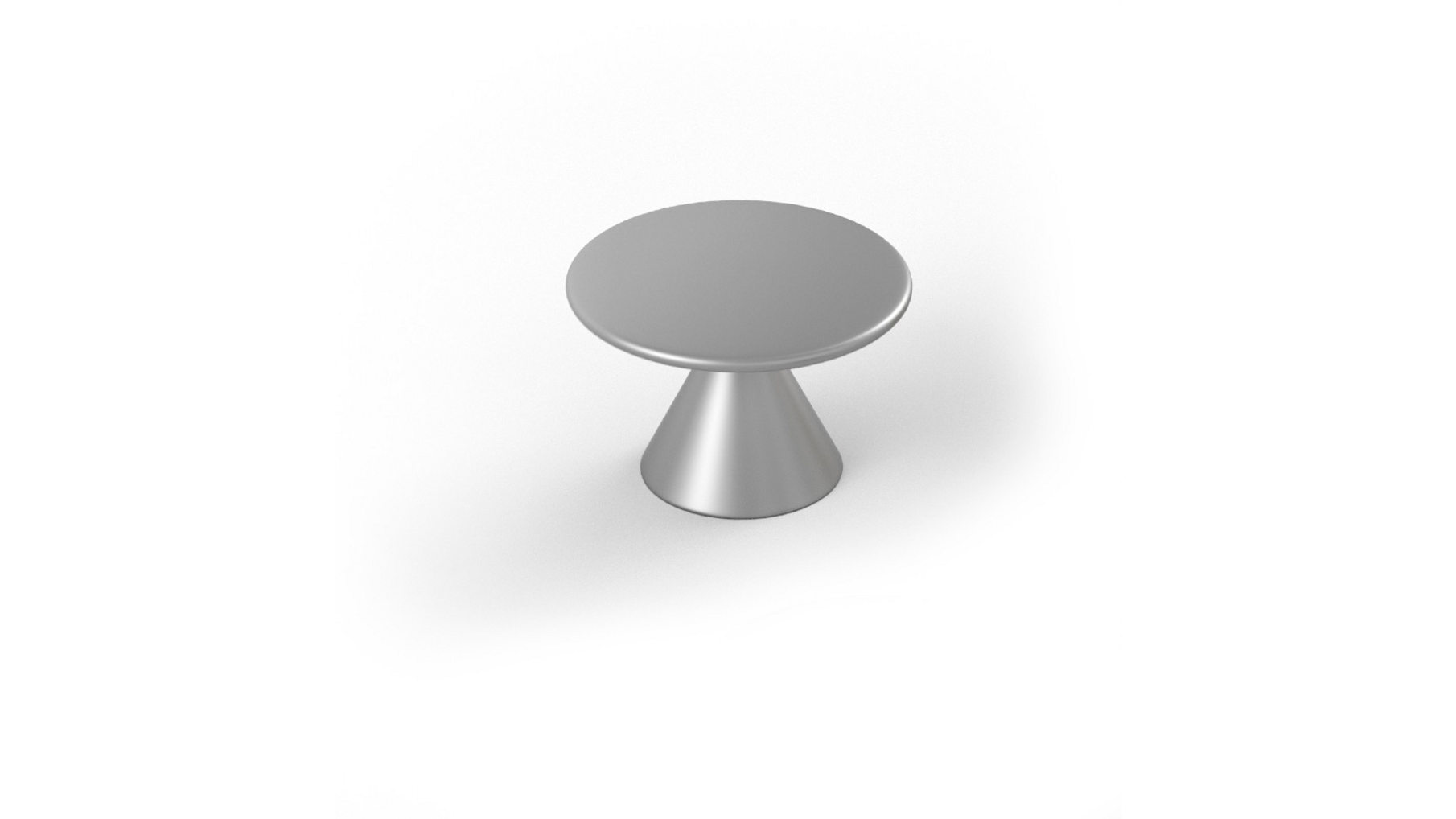 Jashaak DIABOLO mat chroom diameter 60mm, 35mm hoog