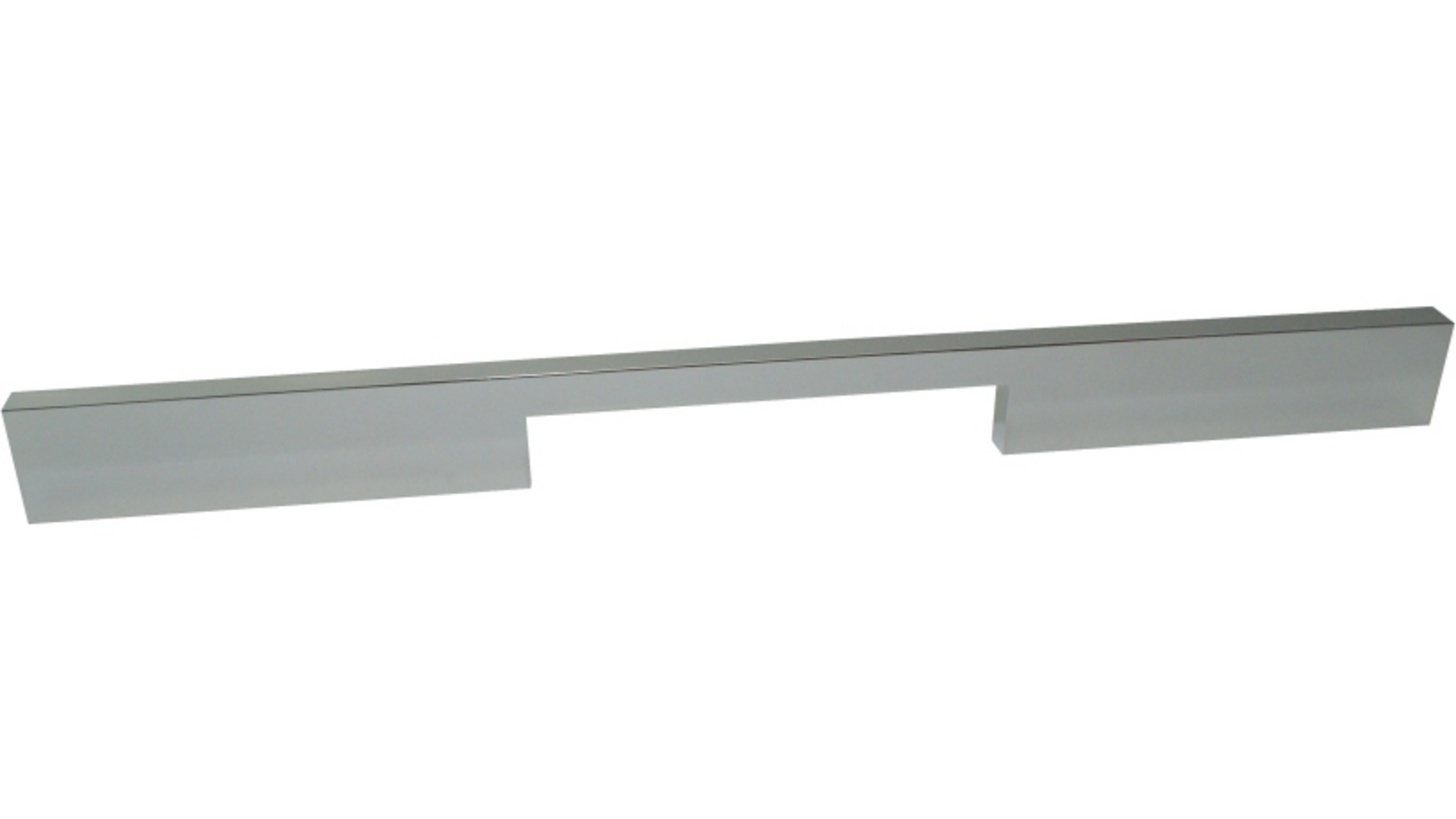 Greep 10x670mm aluminium glanzend, hartmaat 160 en 640mm