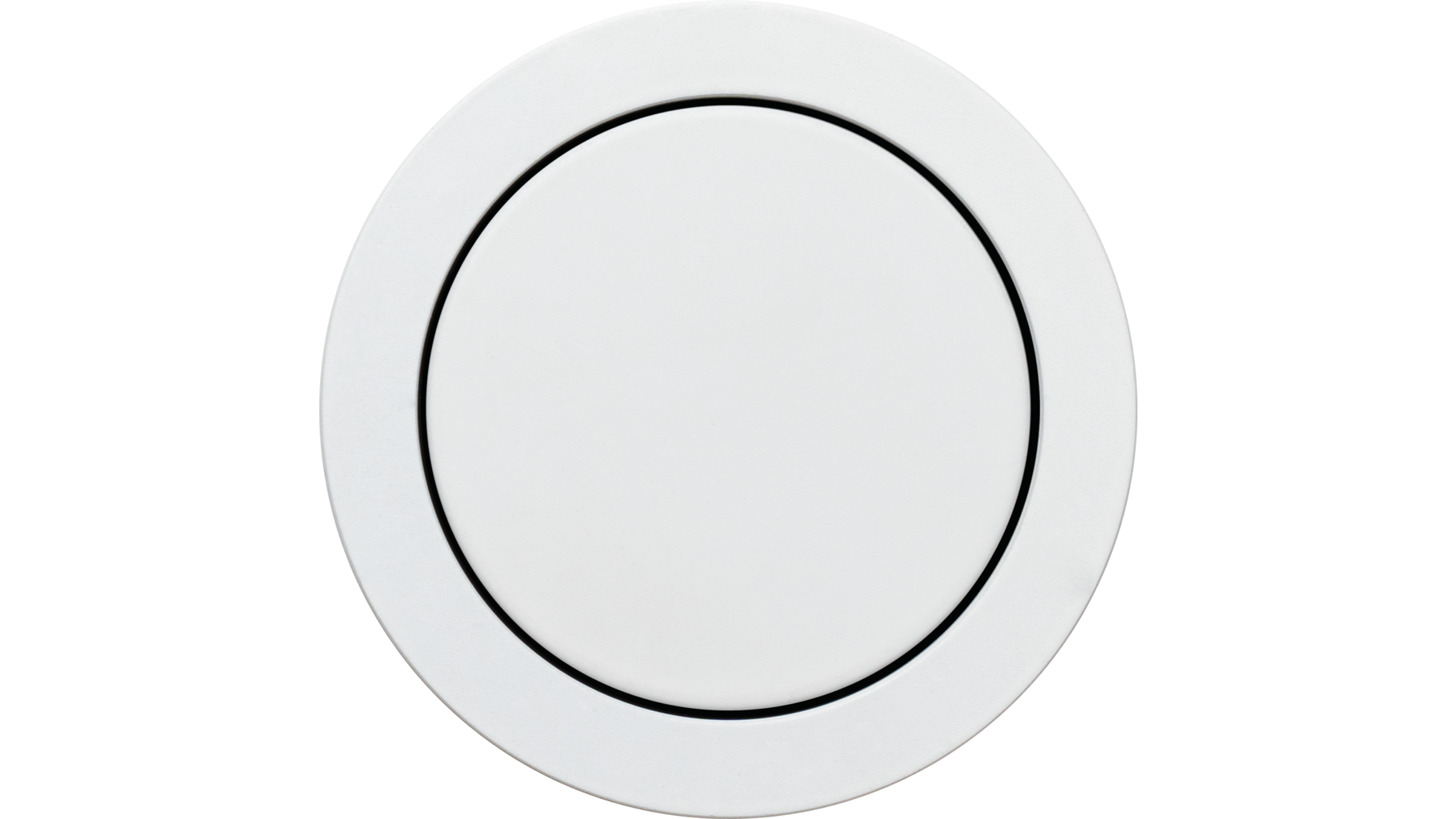 Rond 2.0 Push button 2X- s. trim - white alu