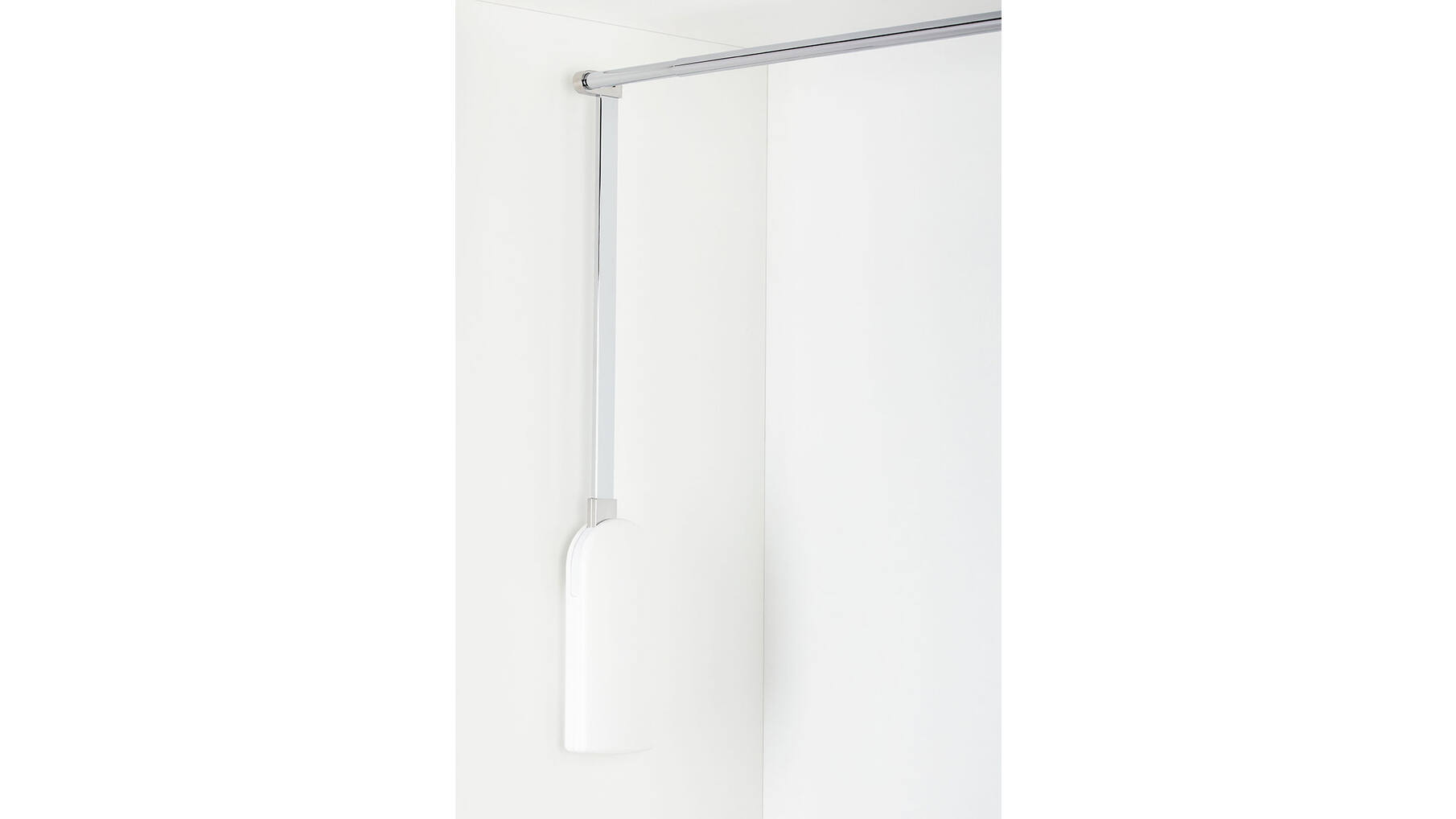 Garderobelift i3 elektrisch 750-1200mm, wit/chroom, 17 kilo