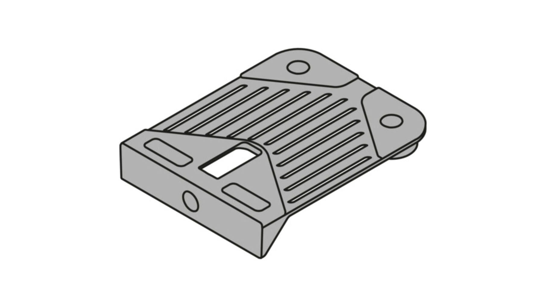 Frontstabilisator om te schroeven Kleur: zijdewit
