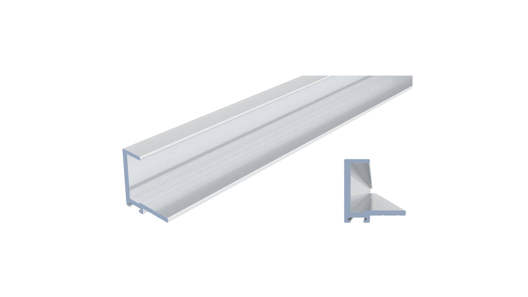 Ocean 1 profielstrip alu geanodiseerd lengte 2500mm v/18mm