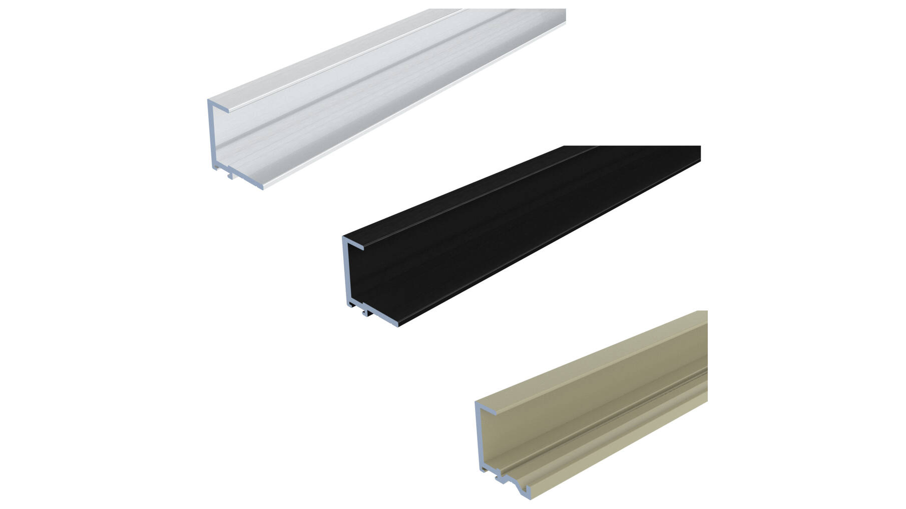 Ocean 1 profielstrip alu geanodiseerd lengte 2500mm v/18mm