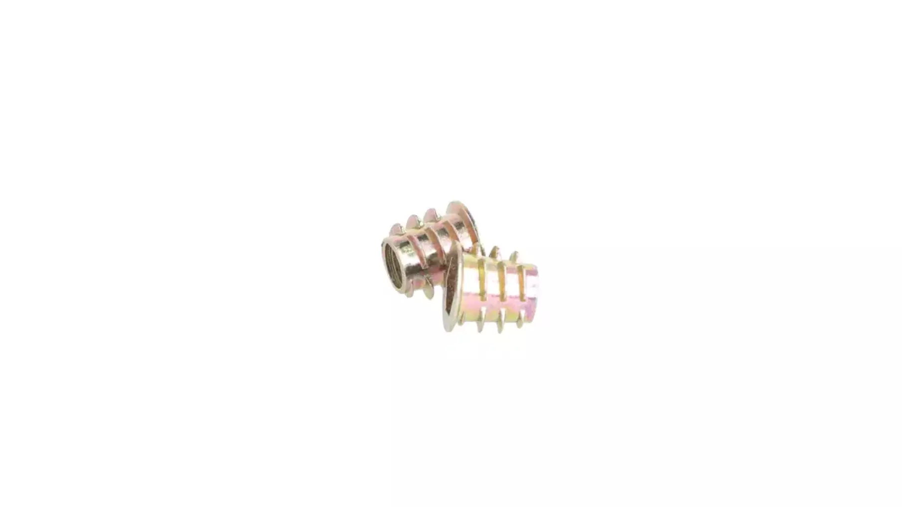 Rampabus conisch M8/14.5x13mm met rand, geel verzinkt SW8