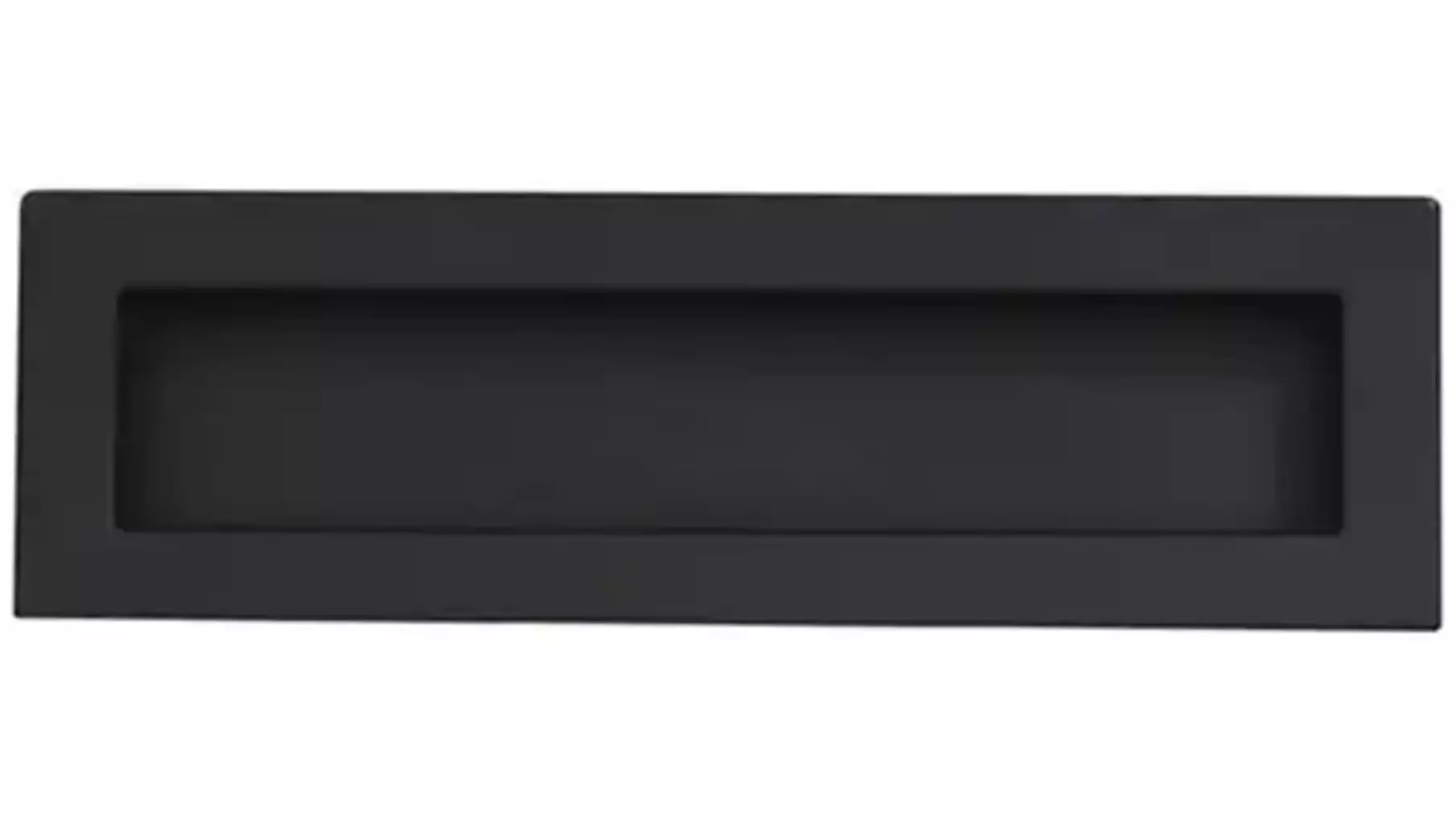 Komgreep mat zwart 50x144x160mm, infreesmaat 10x154x41mm
