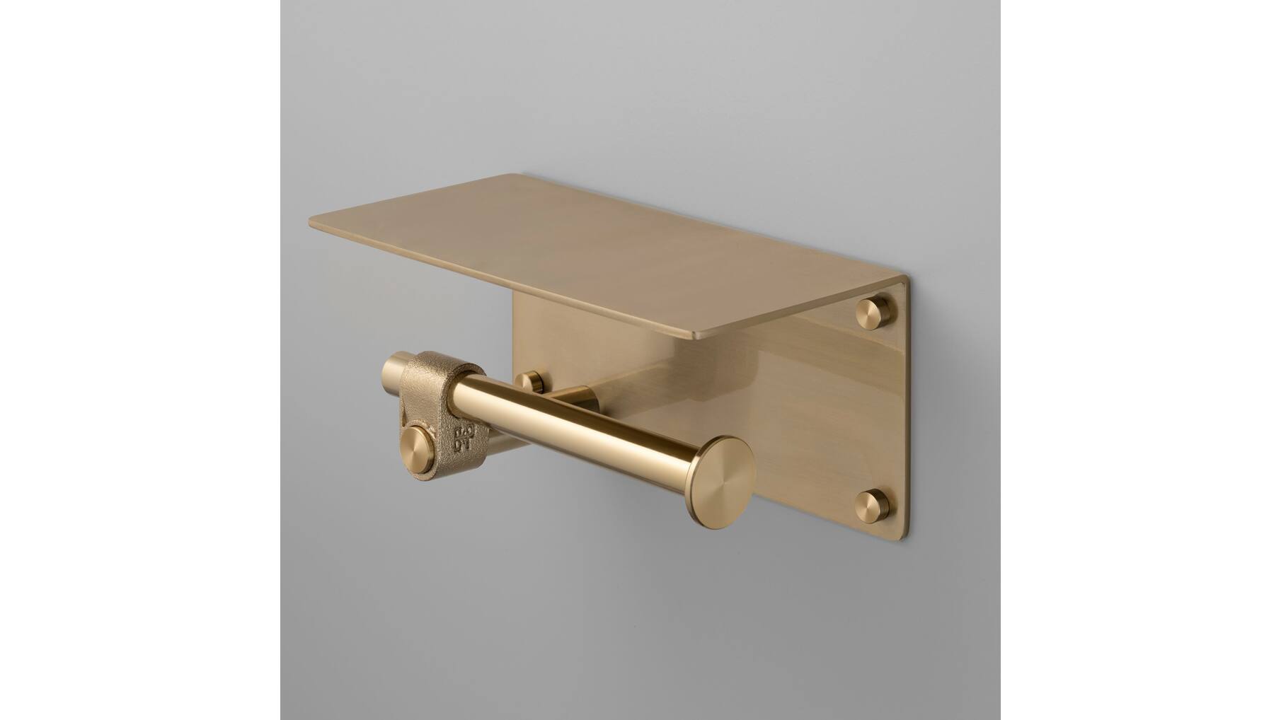 Toilet Roll Holder/w/ Shelf/190Mm/7.5 Inches/Cast