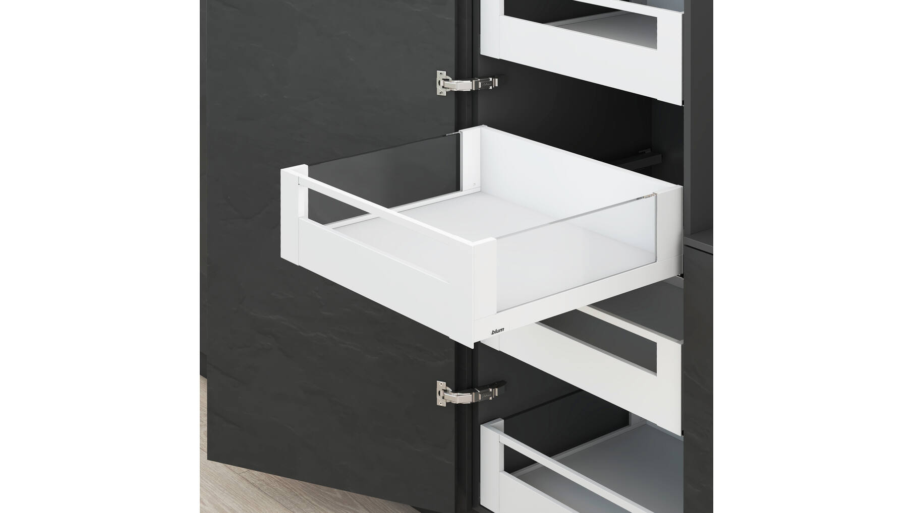 Legrabox fronthouderset C, zijdewit
