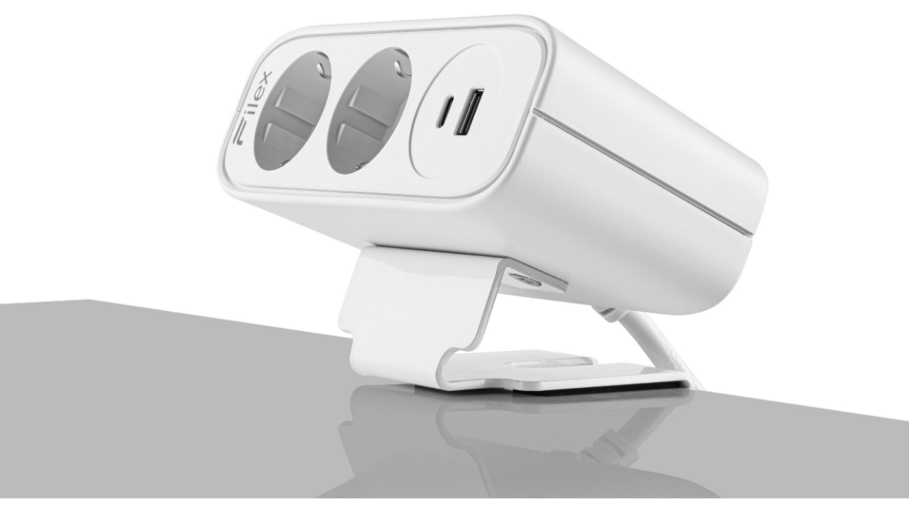 Fellowes power deskup 2.0 Wit 1x USB-C & 1x USB-A 2x 230V
