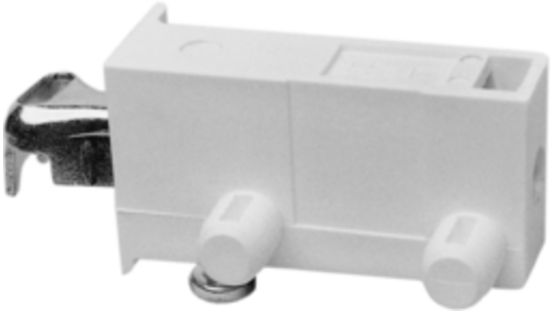 Kastophangers links wit, met duvel 10mm