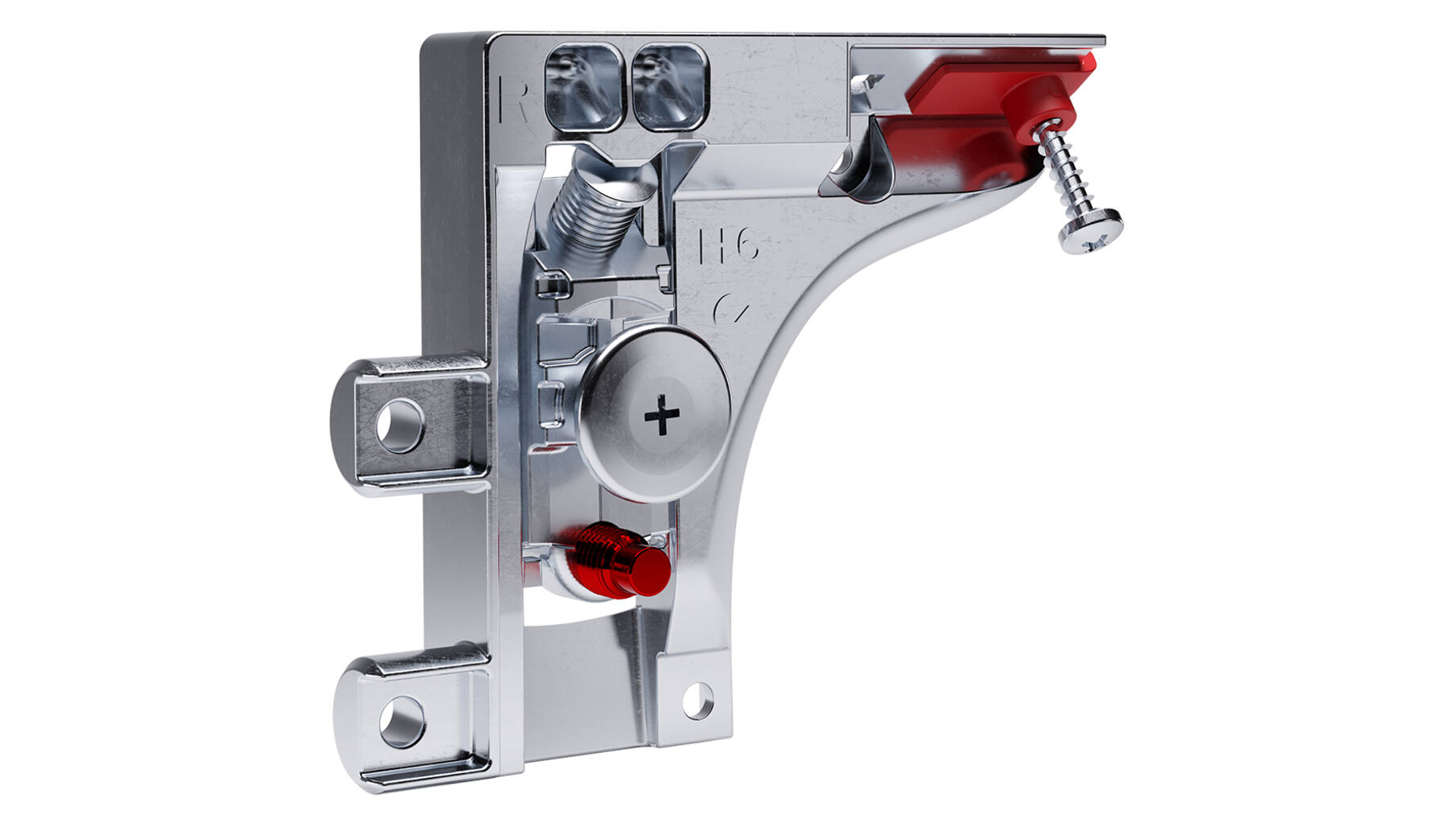 Kastophanger LIBRA H6 rechts, twee pennen 15mm
