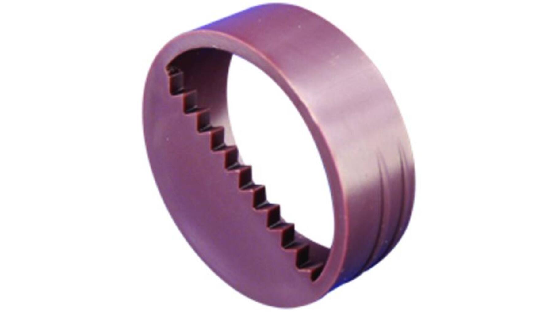 Ophanger wit diameter 30mm dikte 11,5mm getand