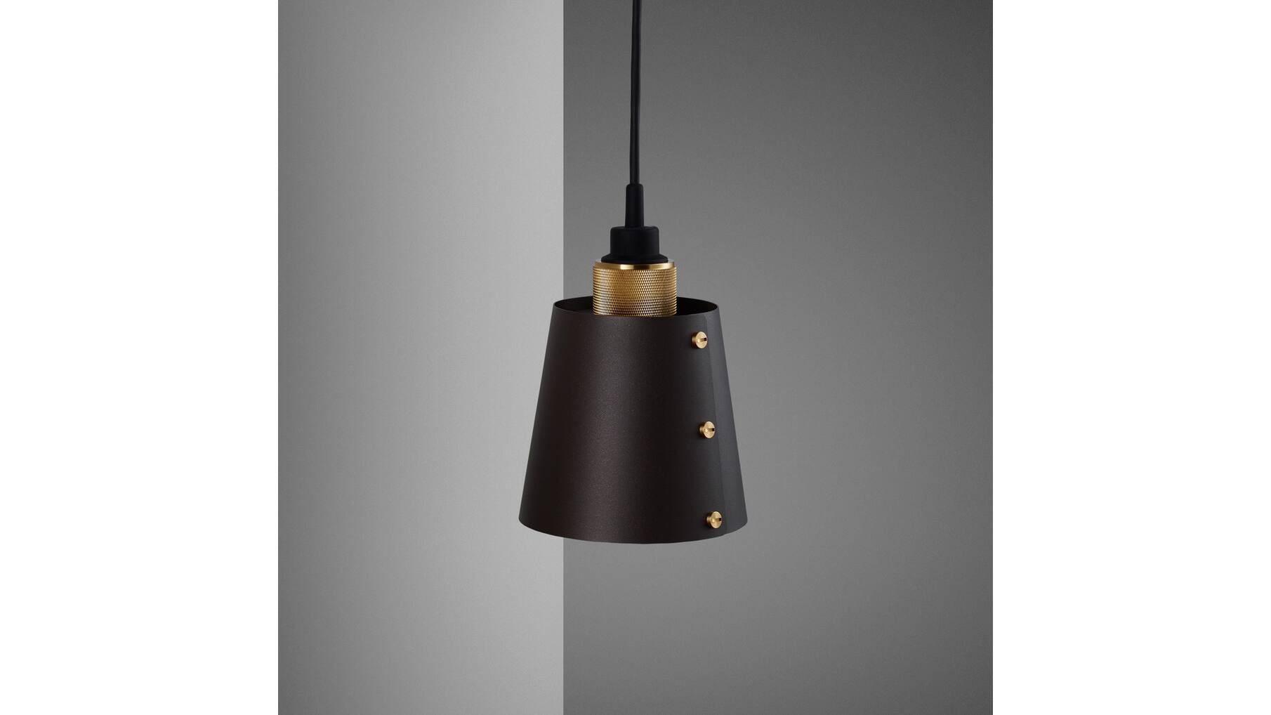 Hooked Wall Small Graphite/Brass