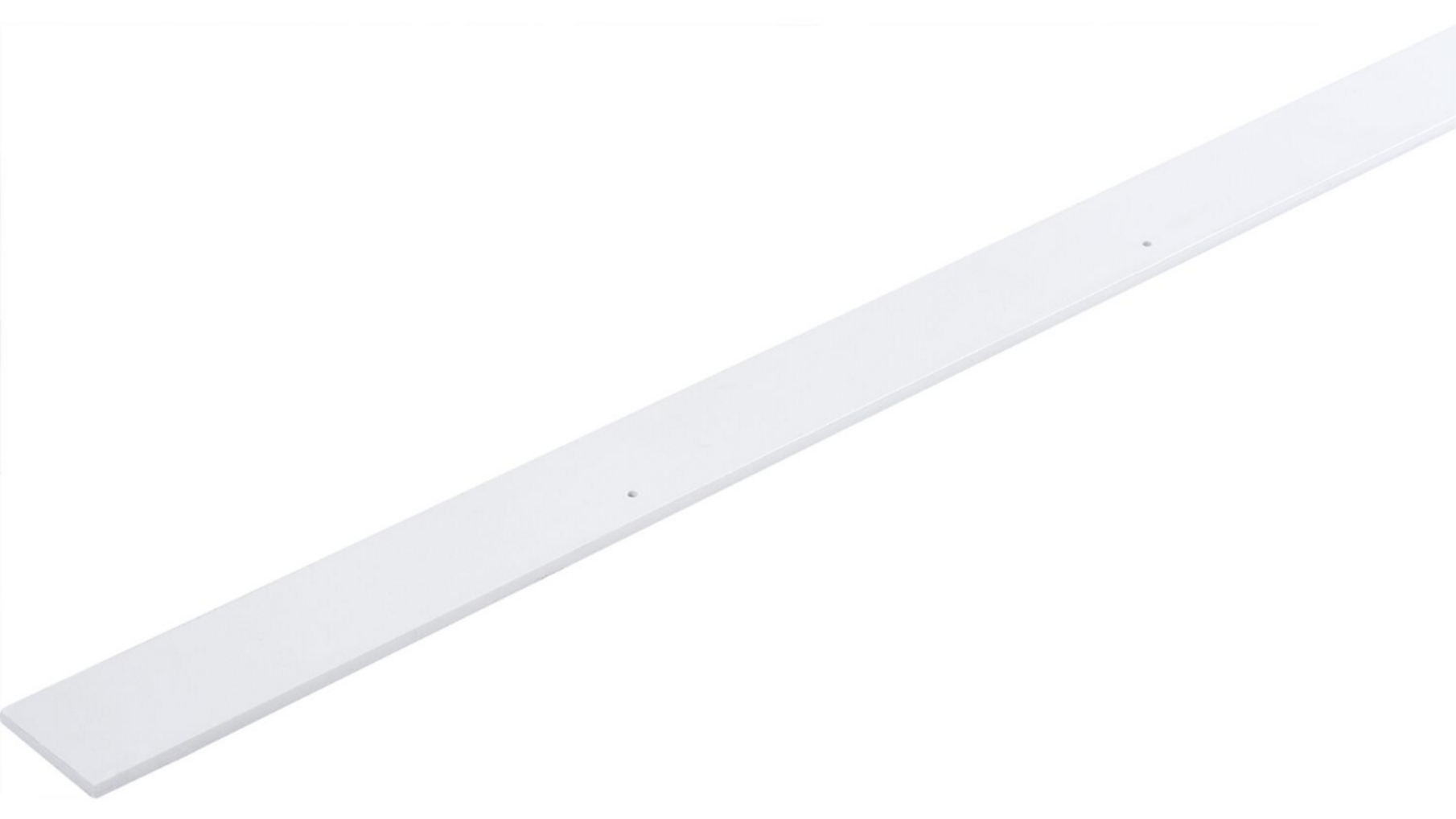 Aanslaglijst 25mm wit lengte 2500mm geboord en gesouvereind