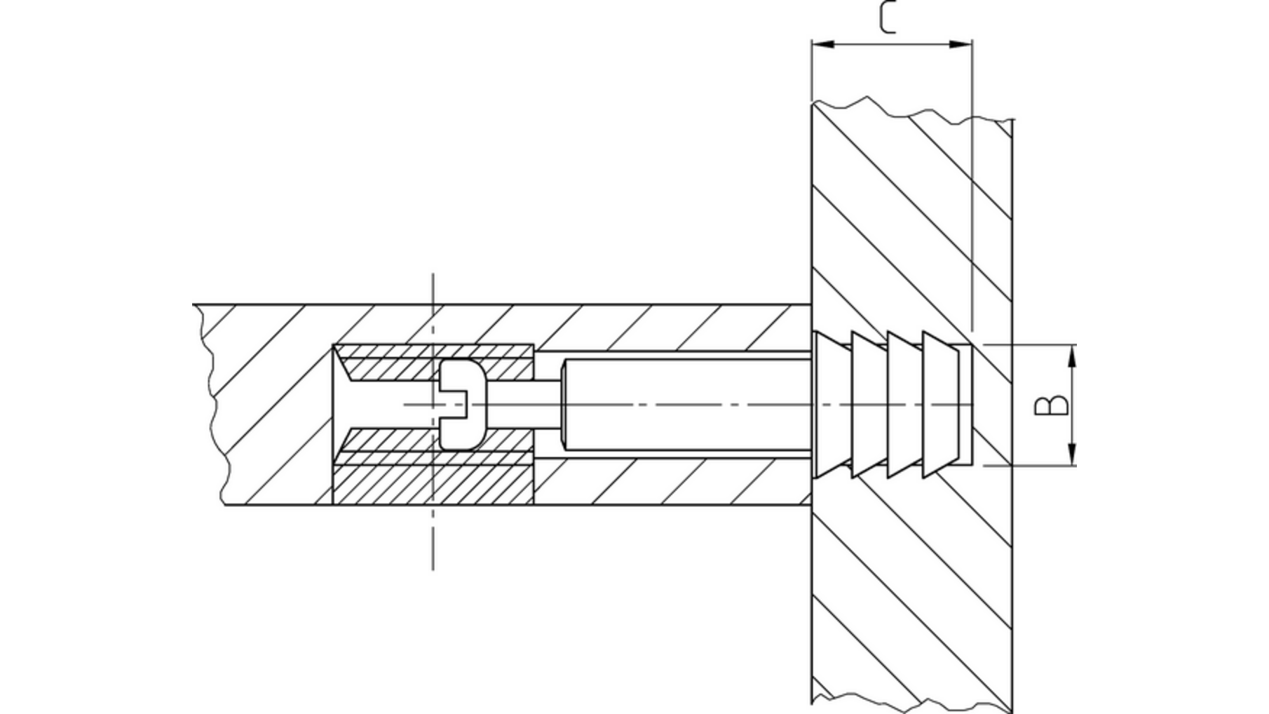 Pen M6 spanmaat 20.3mm zaagsnede