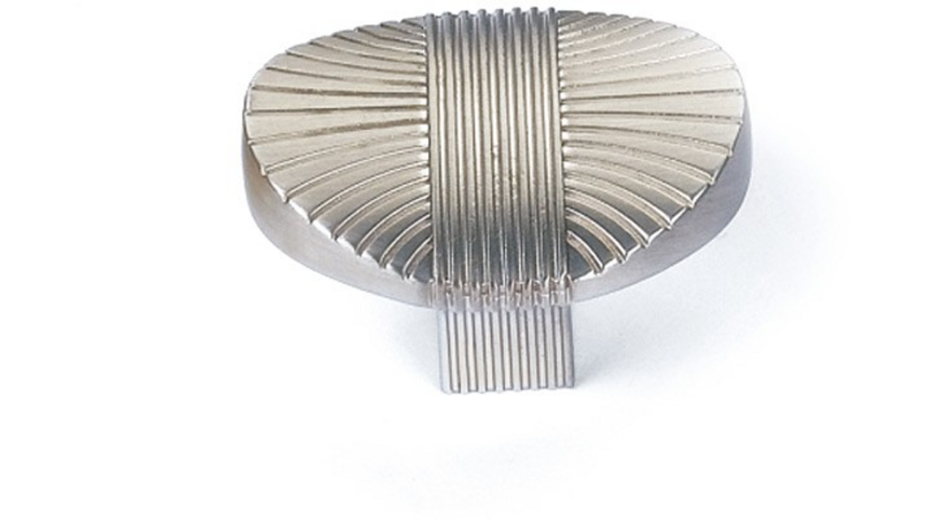 Knop REED nikkel gesatineerd 35x30mm