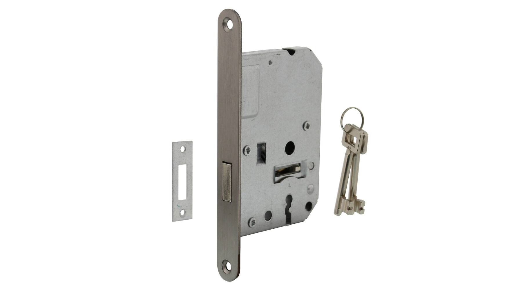 Woningbouw klavier kastslot 55 mm rvs geborsteld