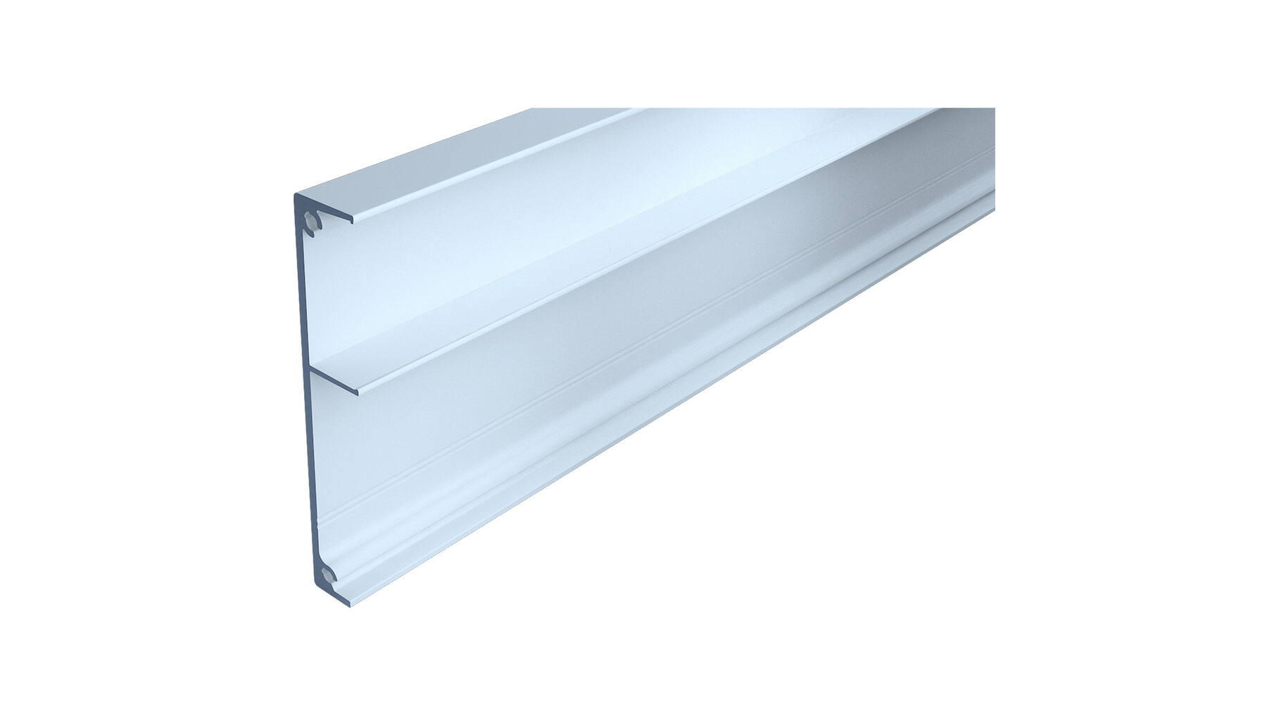 Spaceship afdekprofiel aluminium zilver, lengte 5800mm, 65mm