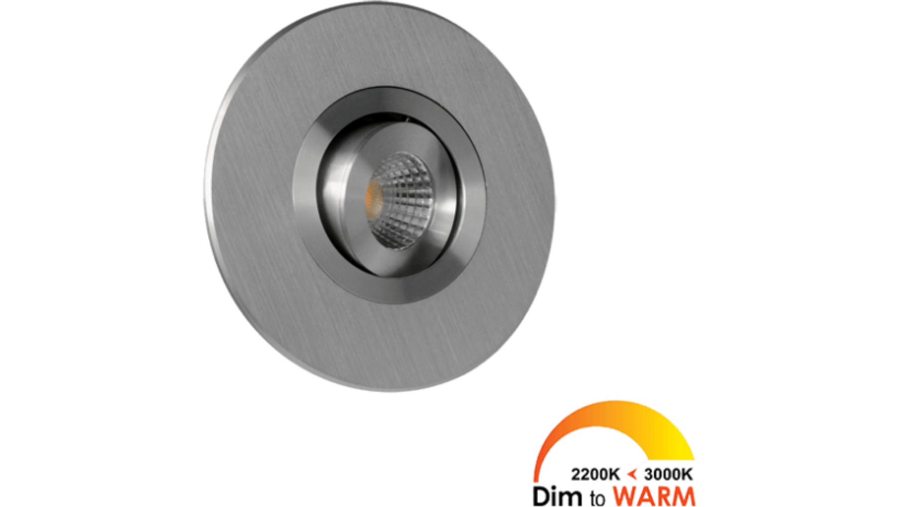 2x Monza rond Alu DTW 3000K-2200K+2x verl+Driver RL dimbaar