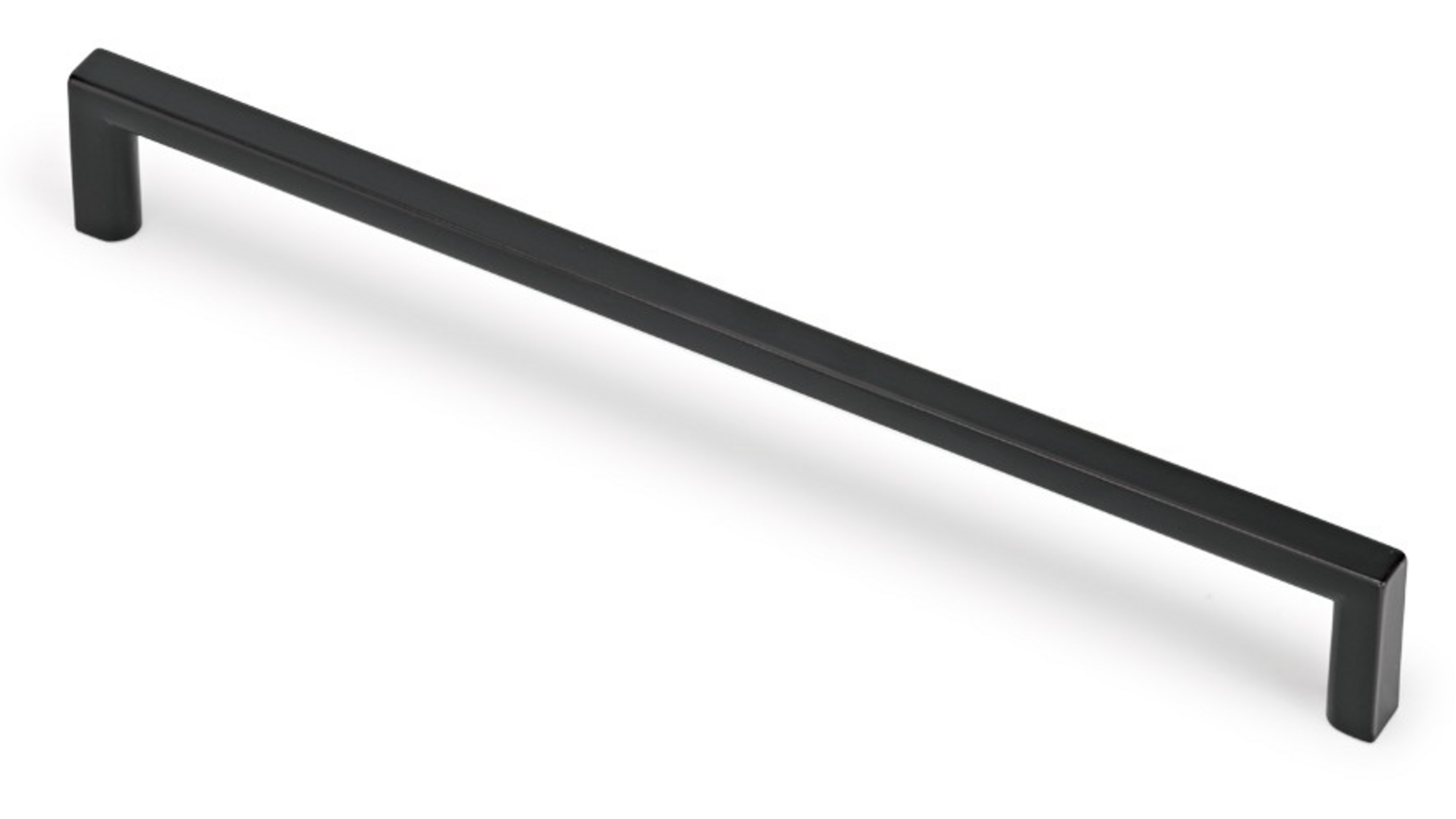 Greep BASIC mat zwart 136x8x28mm, hartmaat 128mm