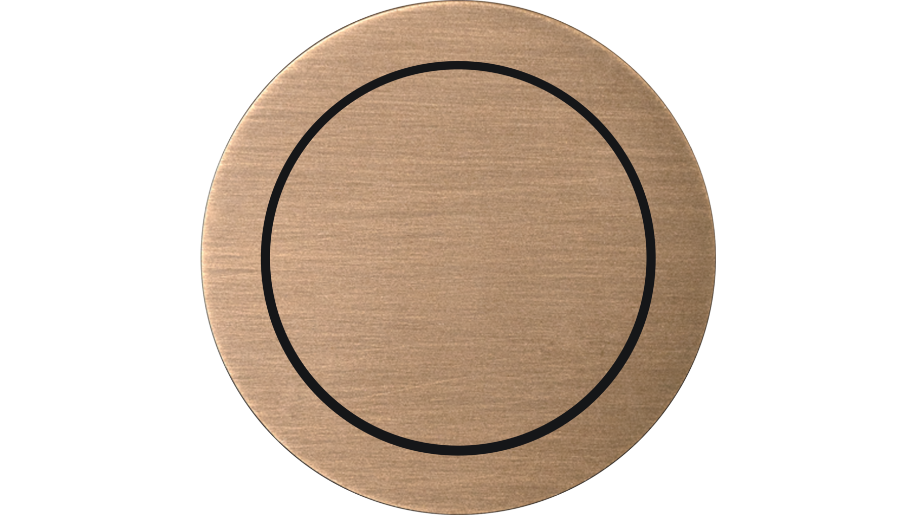 Rond 2.0 Push button 2X- s. trim - light bronze