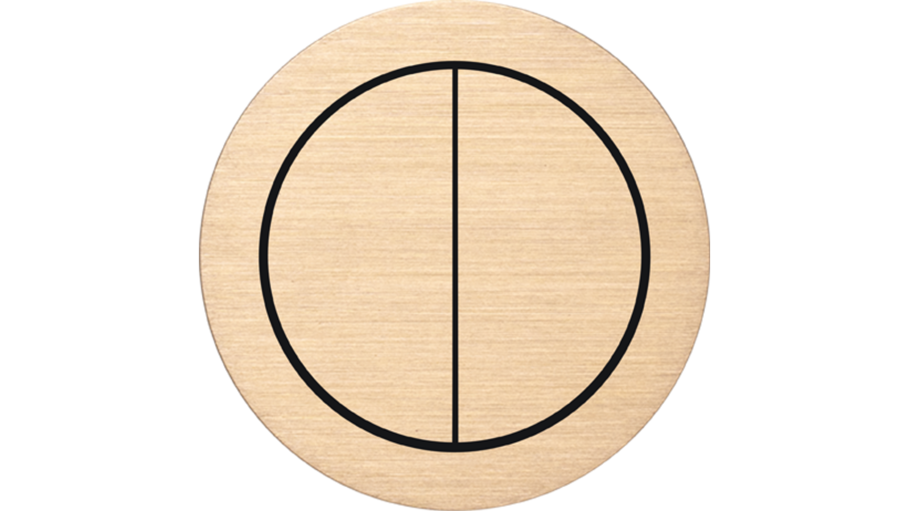 Rond 2.0 Multifit Push button 4X- brushed brass