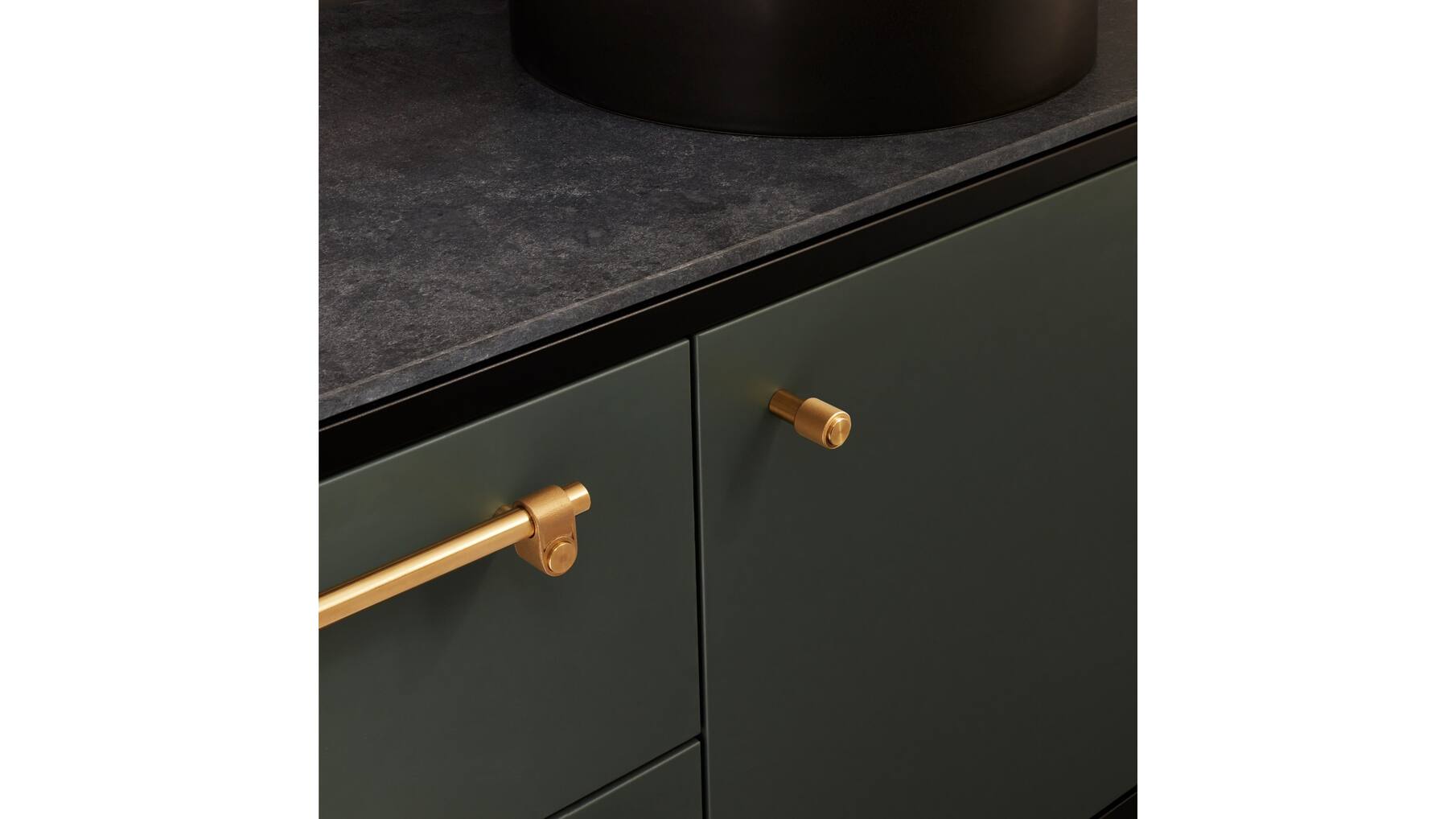 Furniture Knob/Cast/Set Of 2/Brass