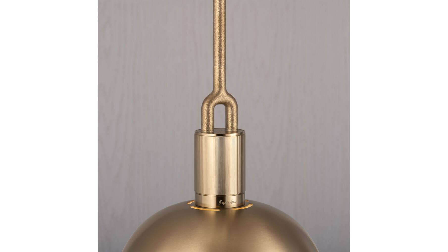 Forked Pendant/Brass/Medium Brass Shade/Medium Opal Gl