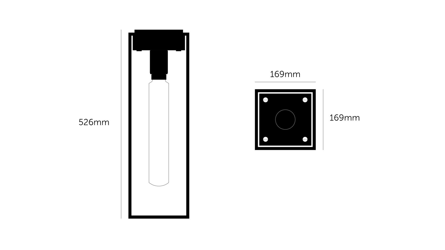 Caged Ceiling 1.0 Large - Pwm/Buster Bulb Tube