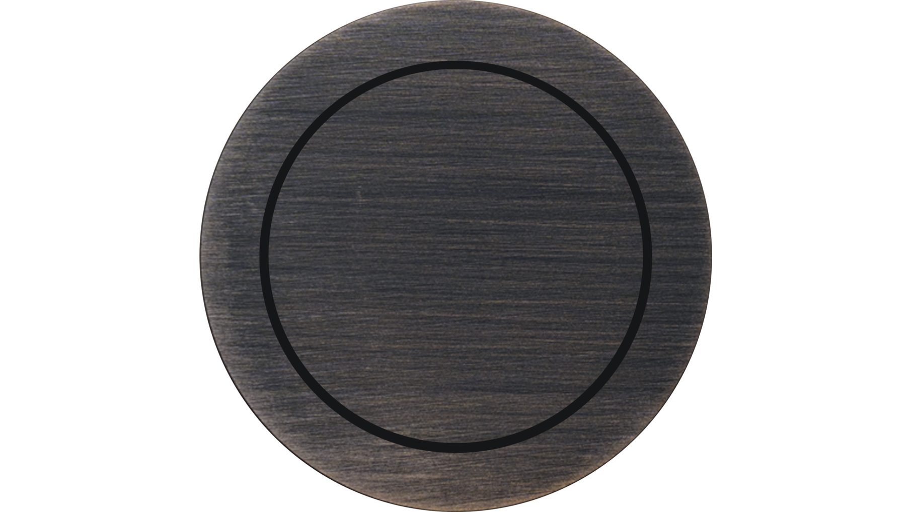 Rond 2.0 Push button 2X- s. trim - dark bronze