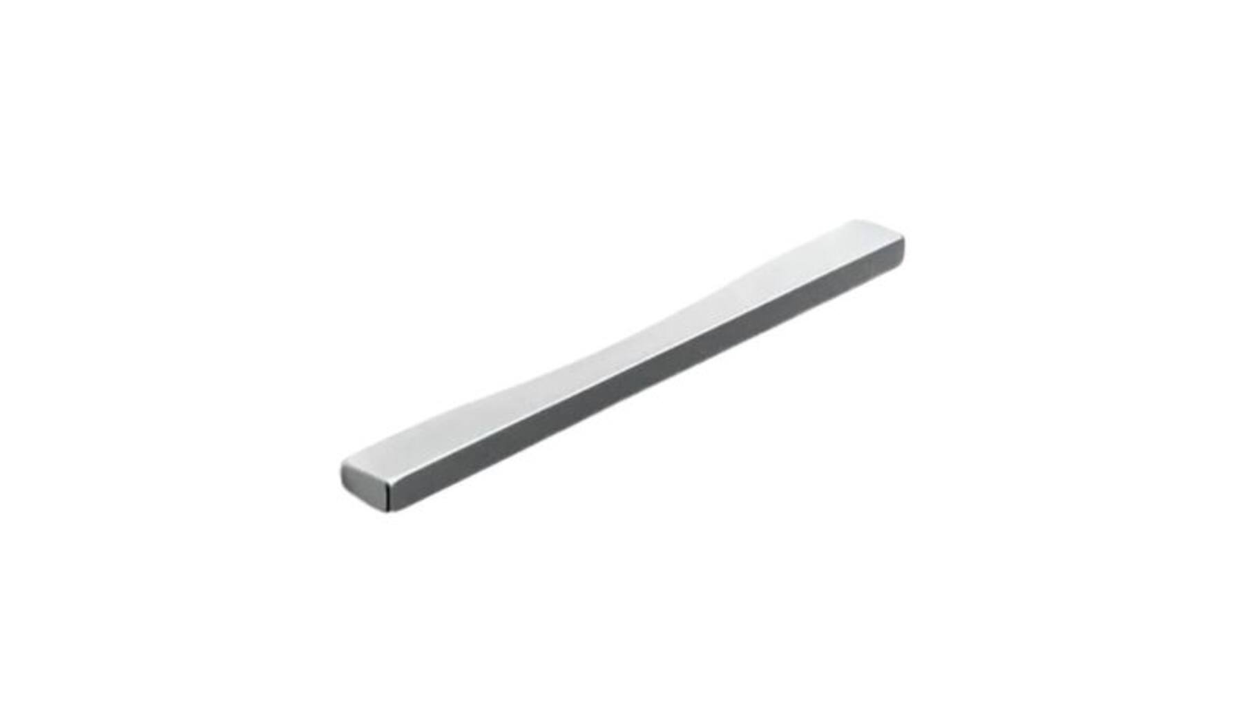 Greep 84x18x10mm mat metallic aluminium, hartmaten 64mm