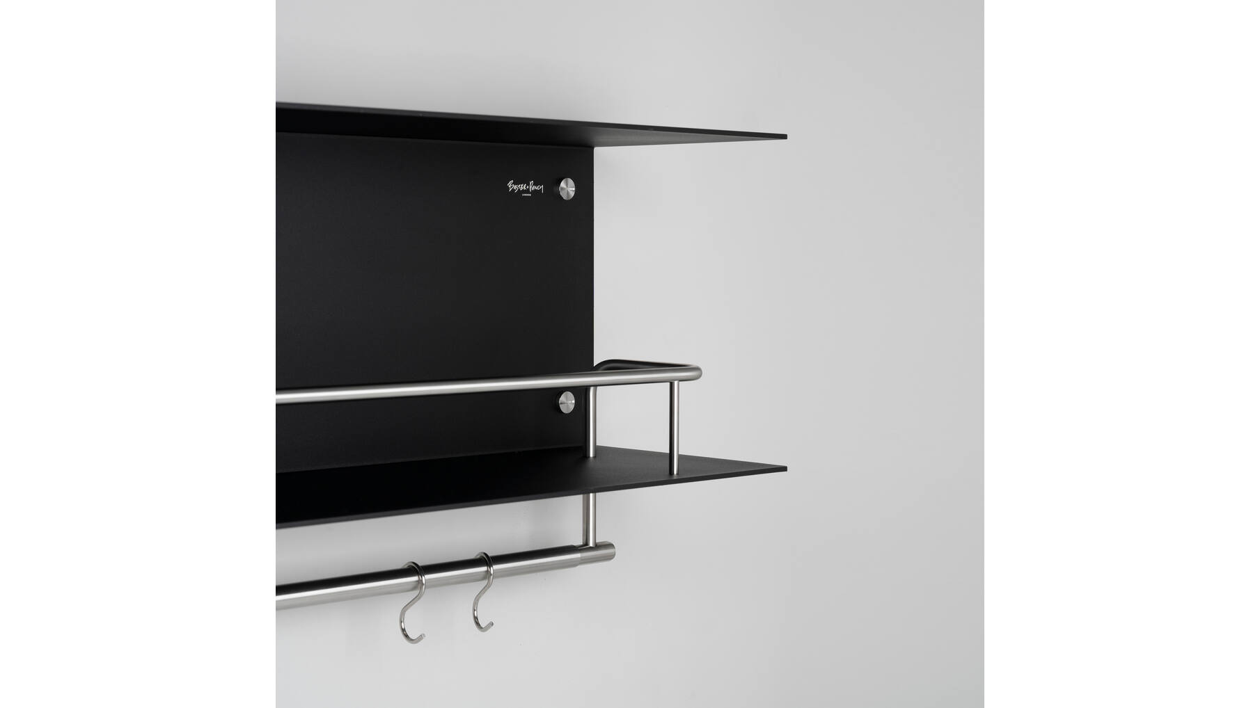 Hanger Shelf/Black/Steel