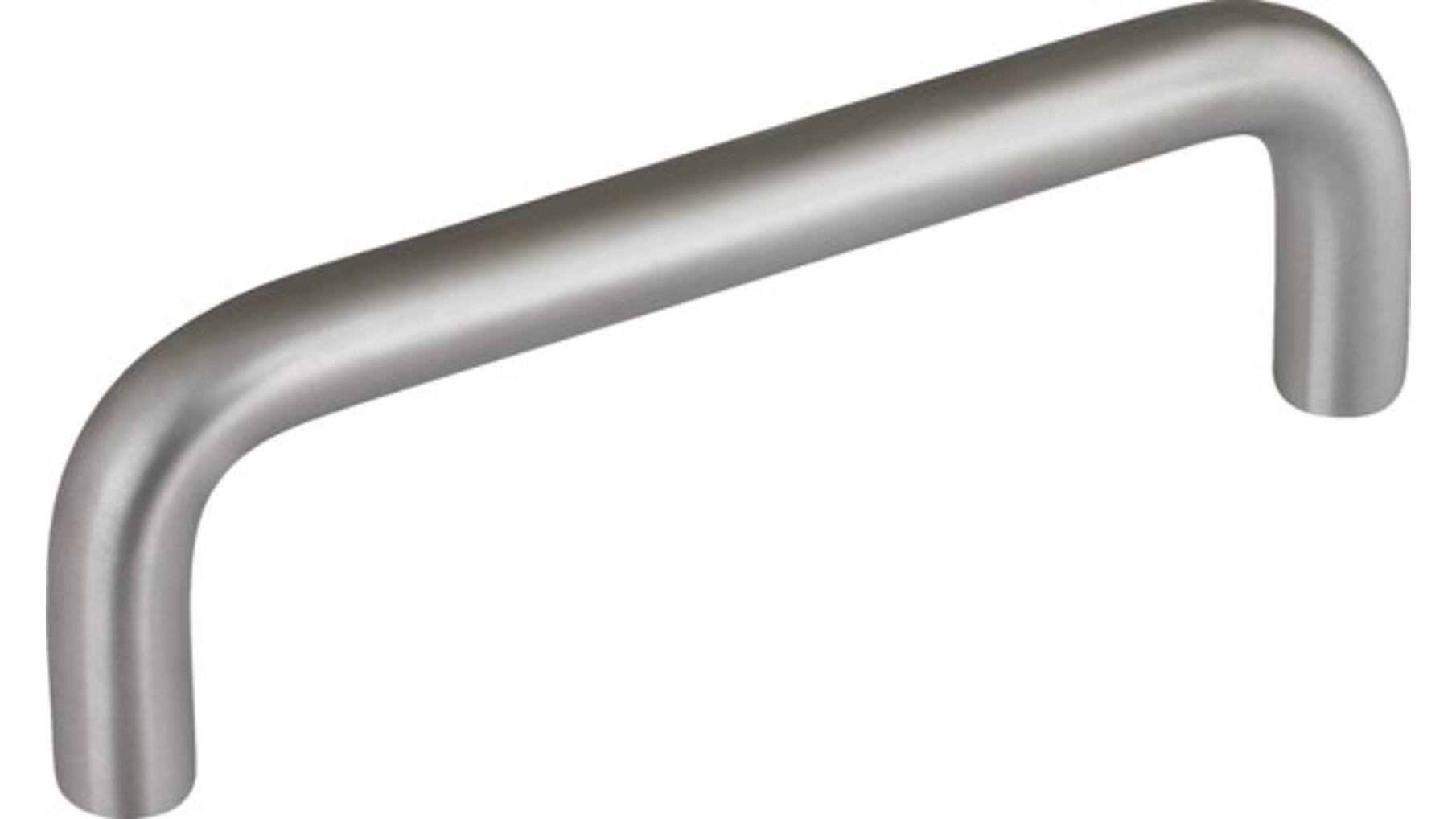 Greep 10x128mm recht mat nikkel, totale lengte 138mm