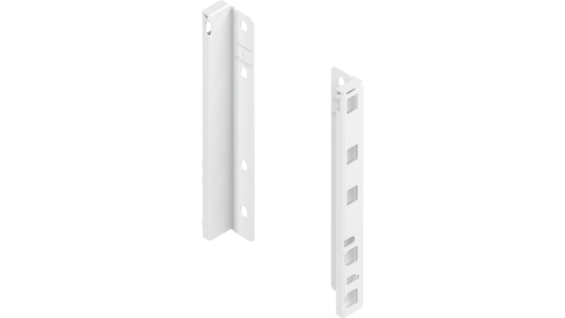 Rugwandhouder Merivobox E- hoogte, L+R, zijdewit