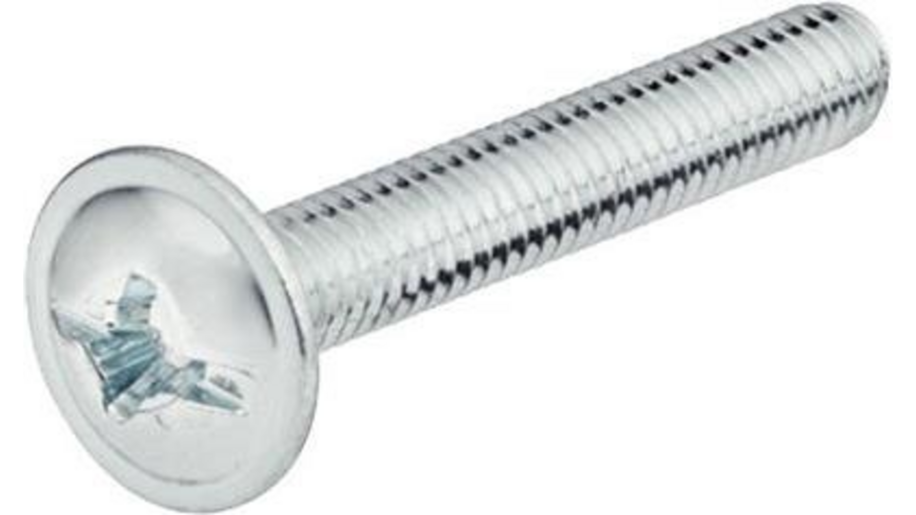 Metaalschroef M4x40mm kruiskop verzinkt VE=1000 stuks