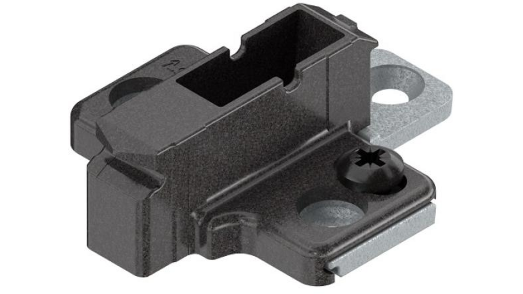 Kruismontageplaat 9mm verdikt, voor spaanplaatschroeven