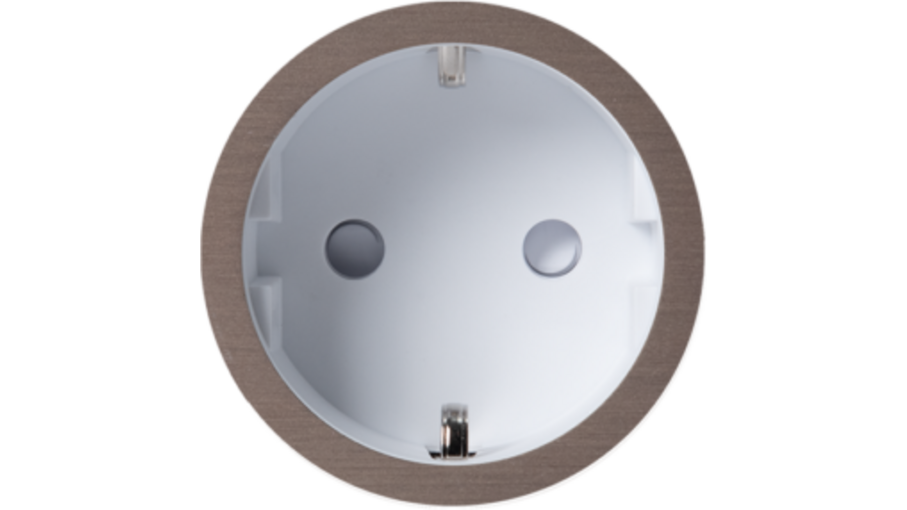 Rond 2.0 Socket F - t.less - dark bronze - white cup