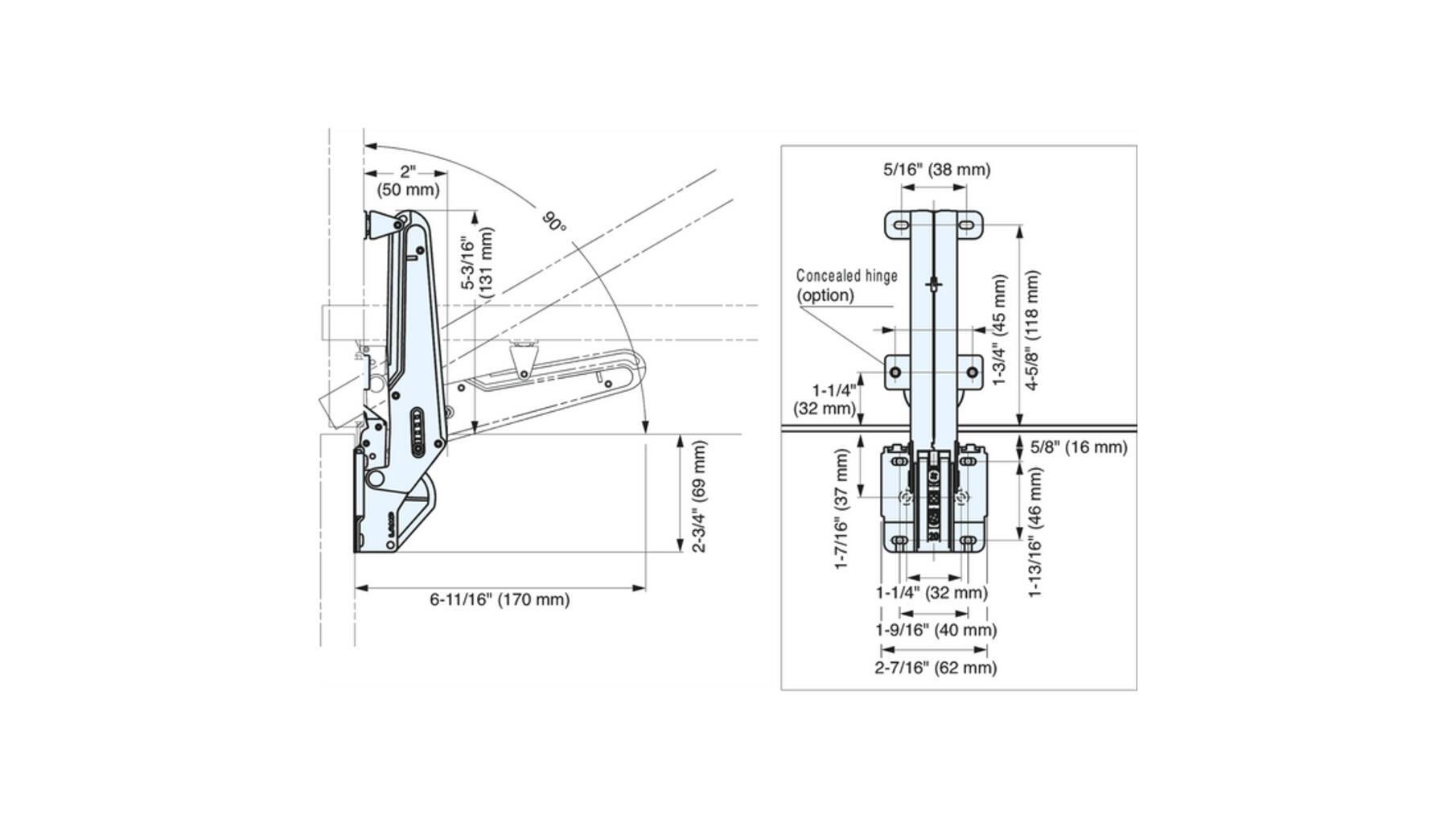 Dekselschaar lichte opening-open pdf voor de juiste keuze