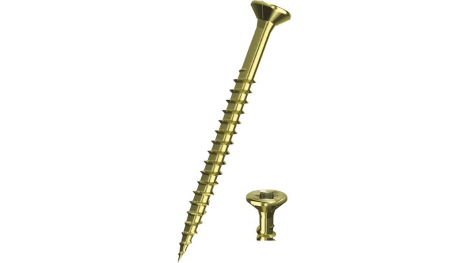 Spaanplaatschroeven 5.0x30 PK geel-