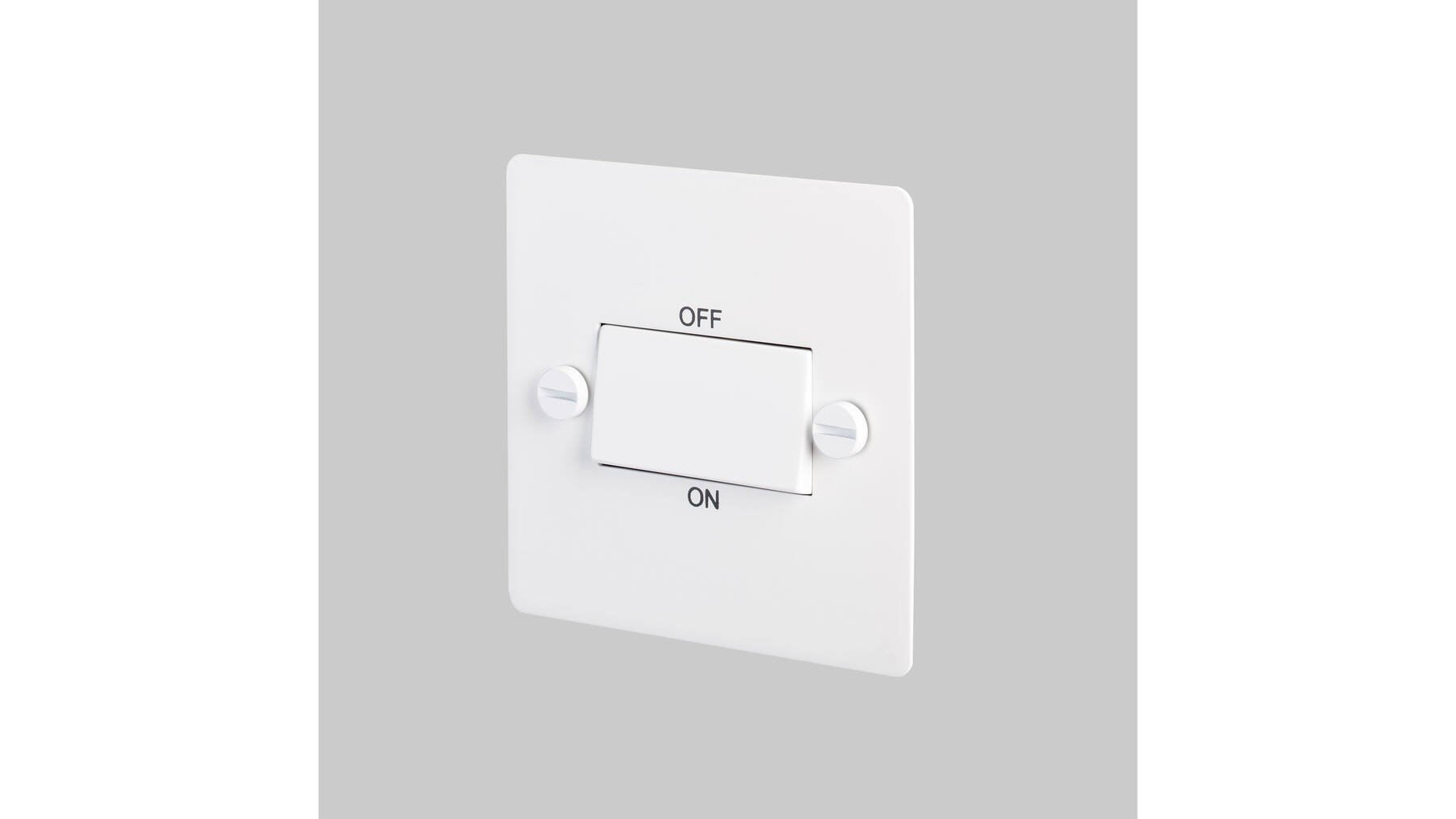 Triple Pole Fan Switch - White - White Interior