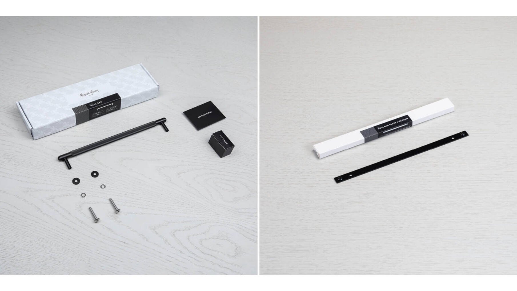 Pull Bar/Plate/Linear/Medium 290Mm/Black (Non US)