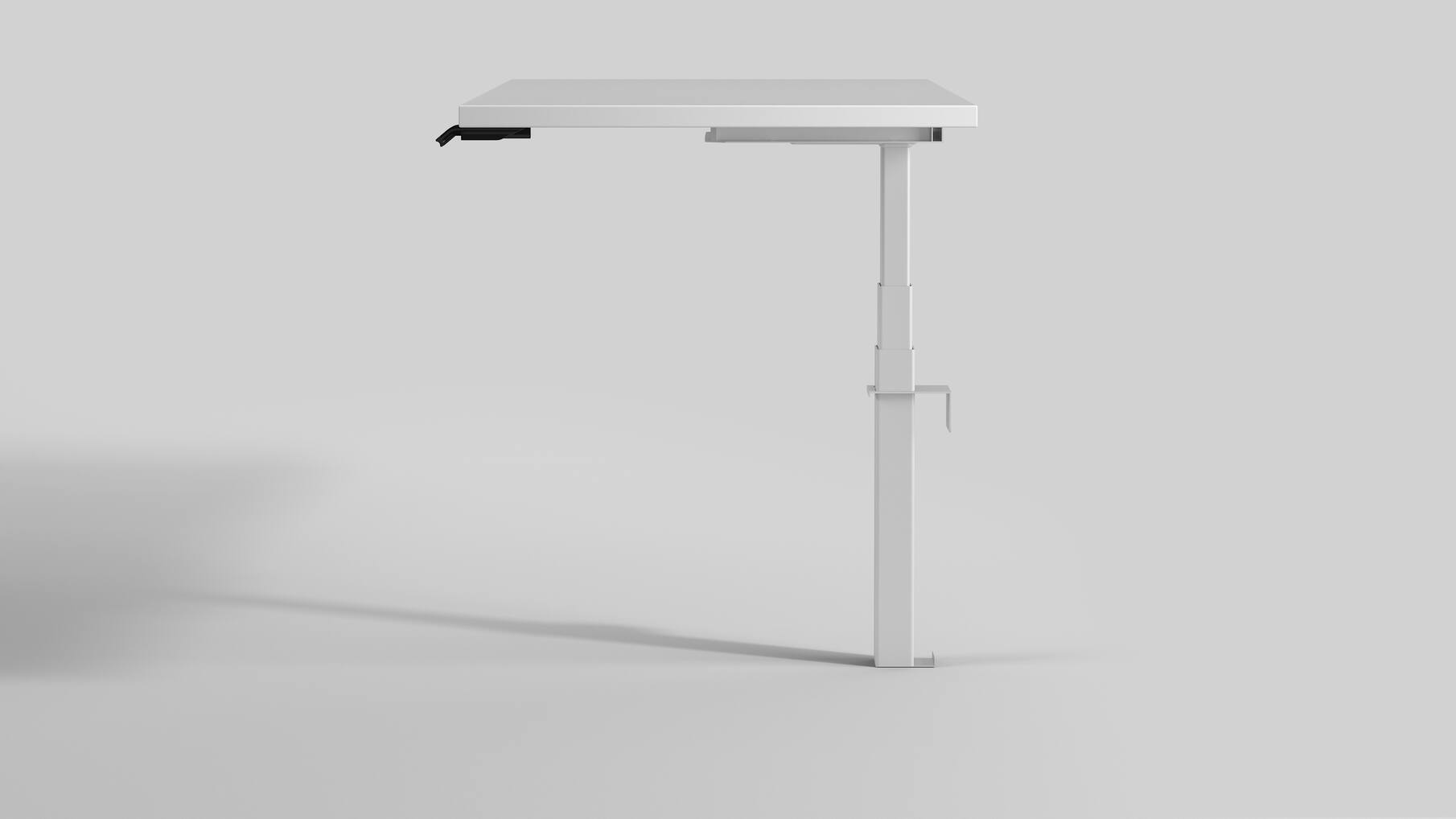 Eenkolomstafel Wall Solo. Kleur: Wit RAL9016