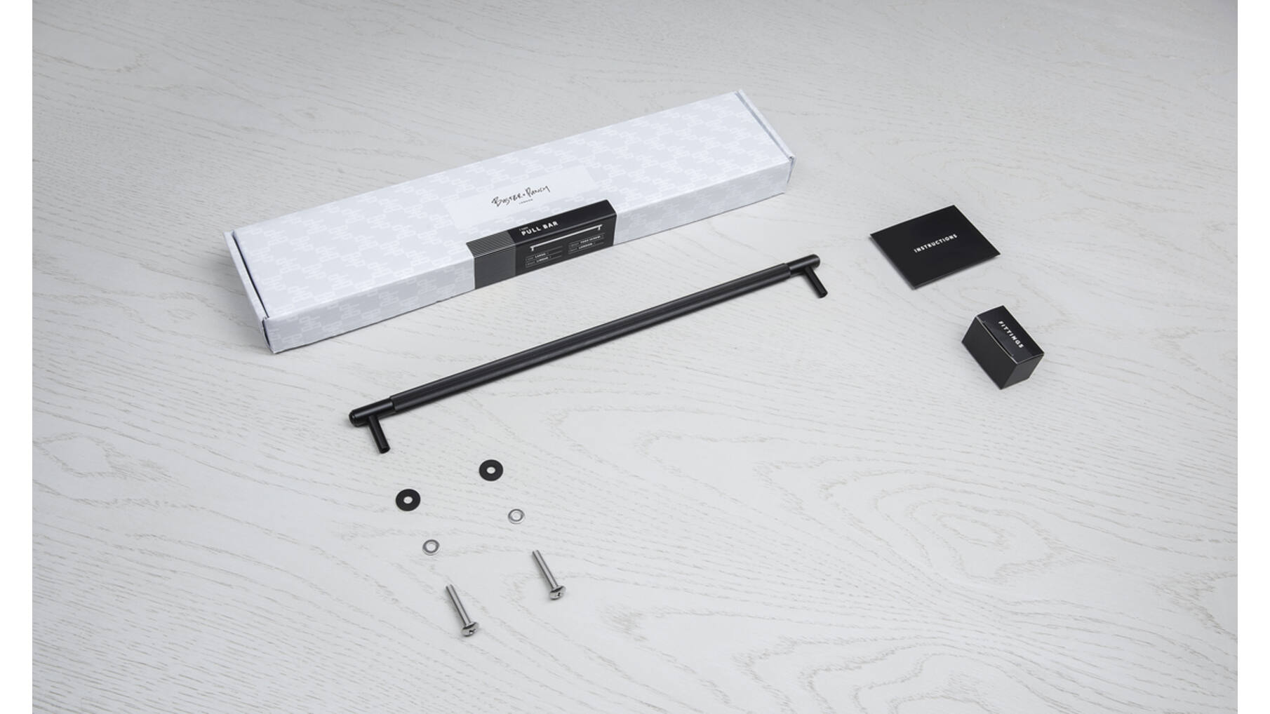 Pull Bar/Linear/Large 350Mm/Black