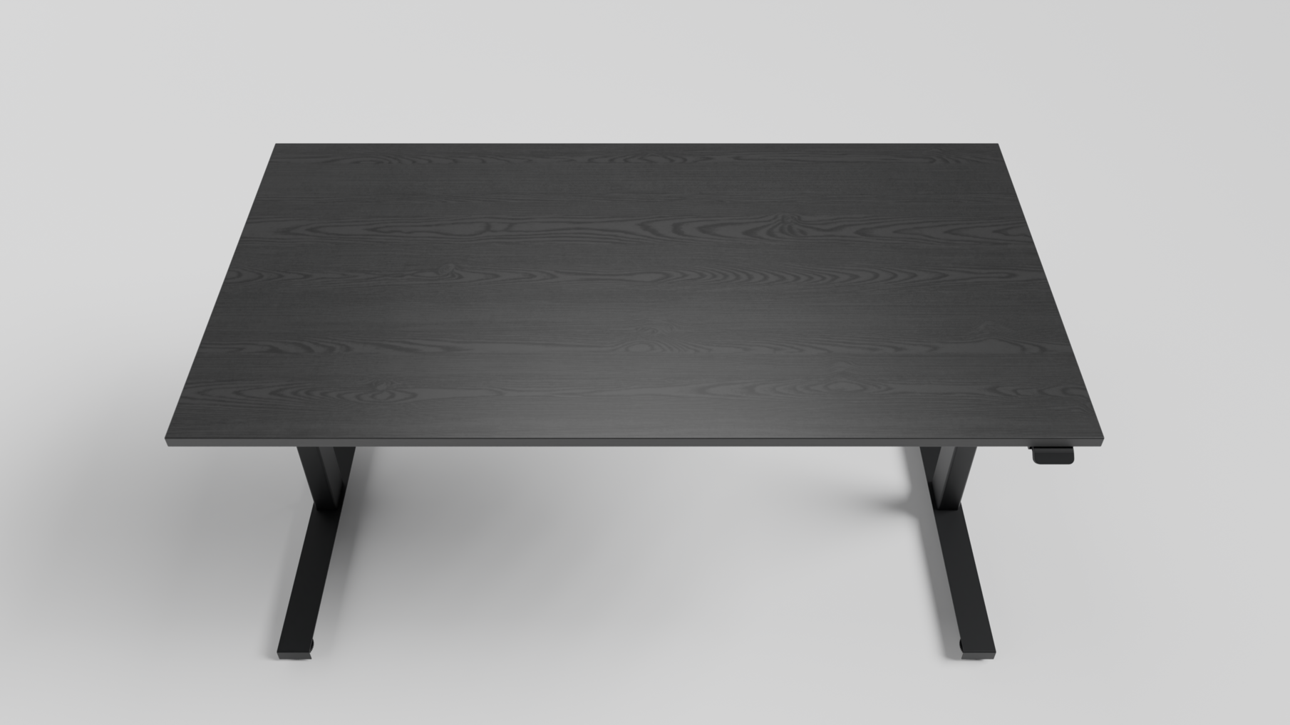 Bureaublad 1400x800x25mm T608 Shadow Black, inclusief insert