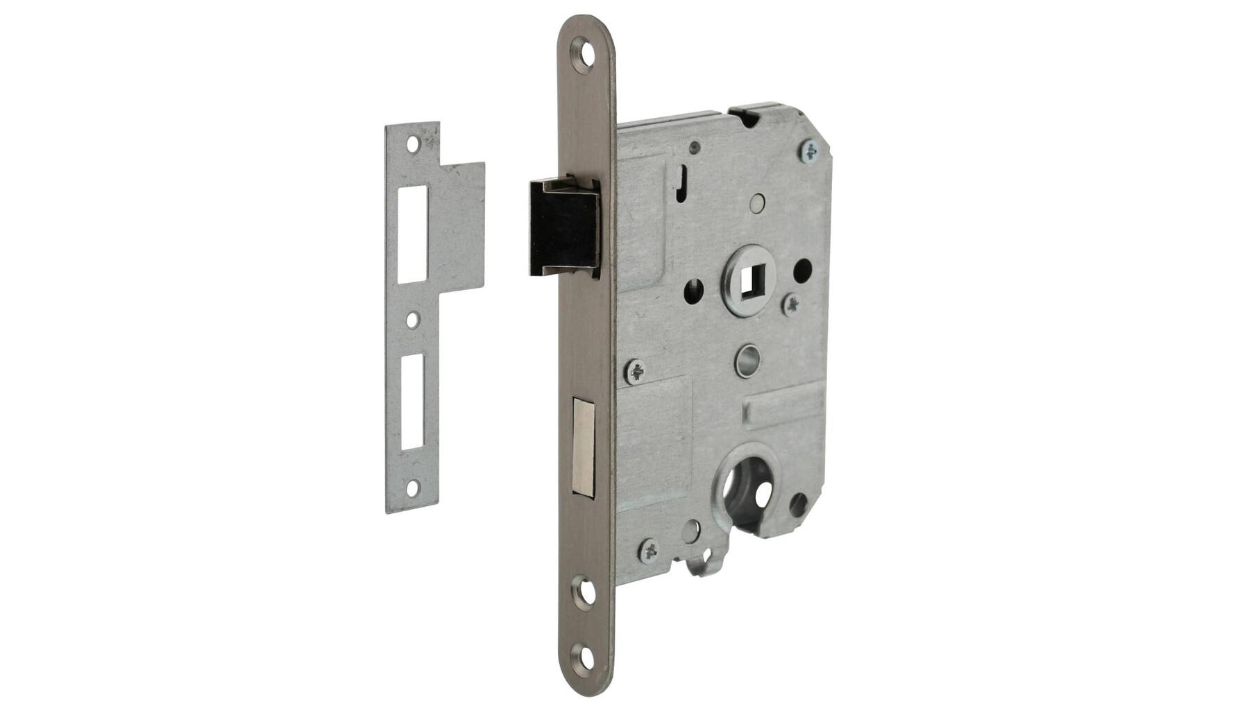 Woningbouw cilinder dag- en nachtslot 55 mm rvs geborsteld