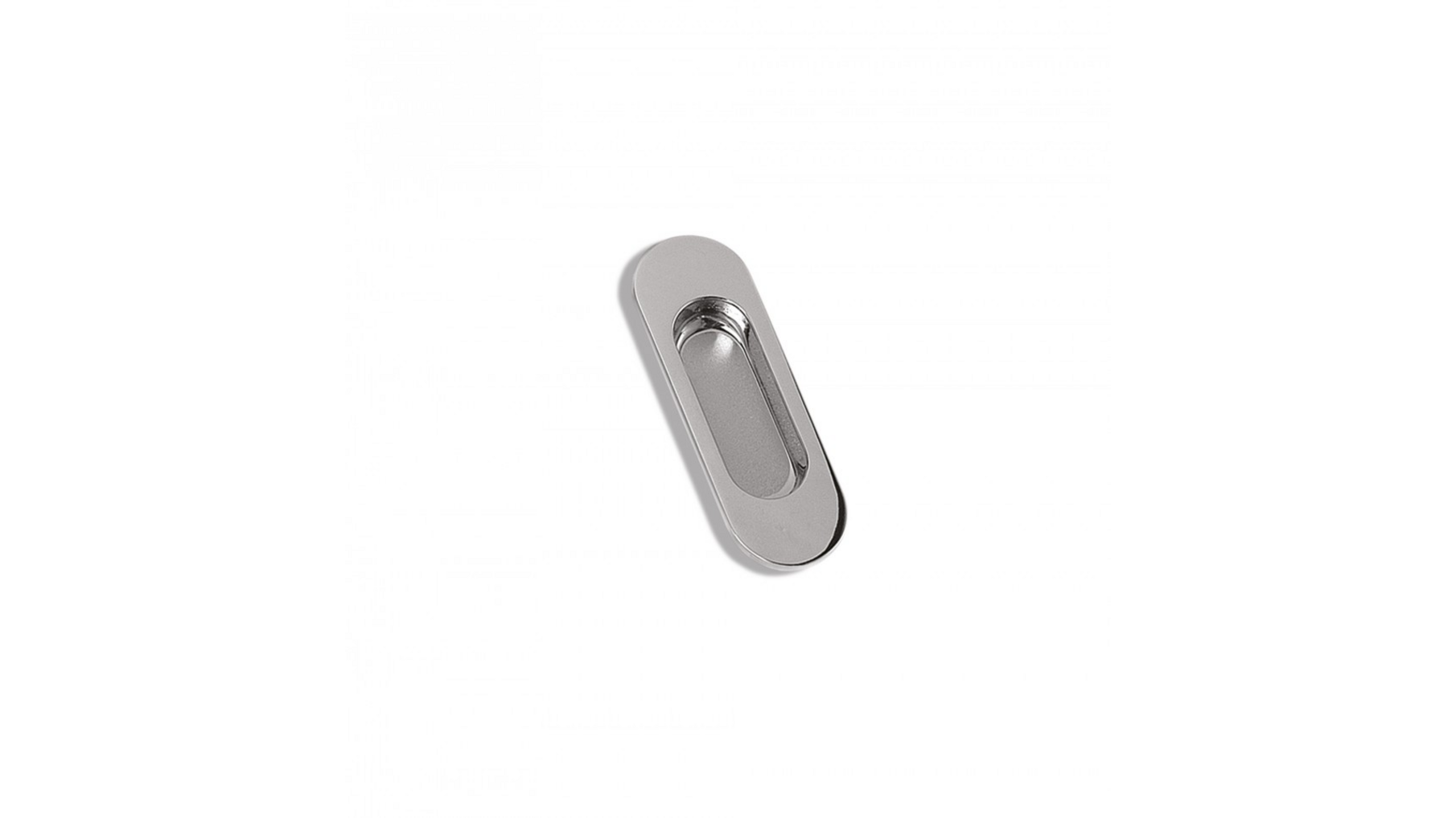 Komgreep glans chroom 150x40mm, inlaat 103x26x11mm