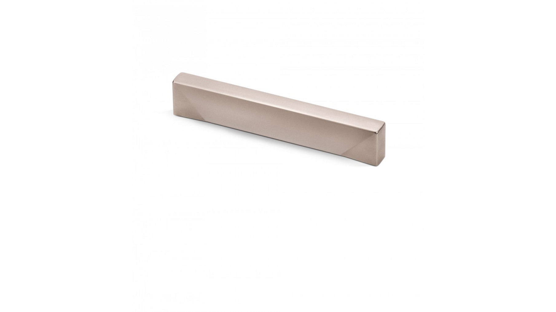 Greep CUBIC geborsteld nikkel 115x12mm, hartmaat 96mm
