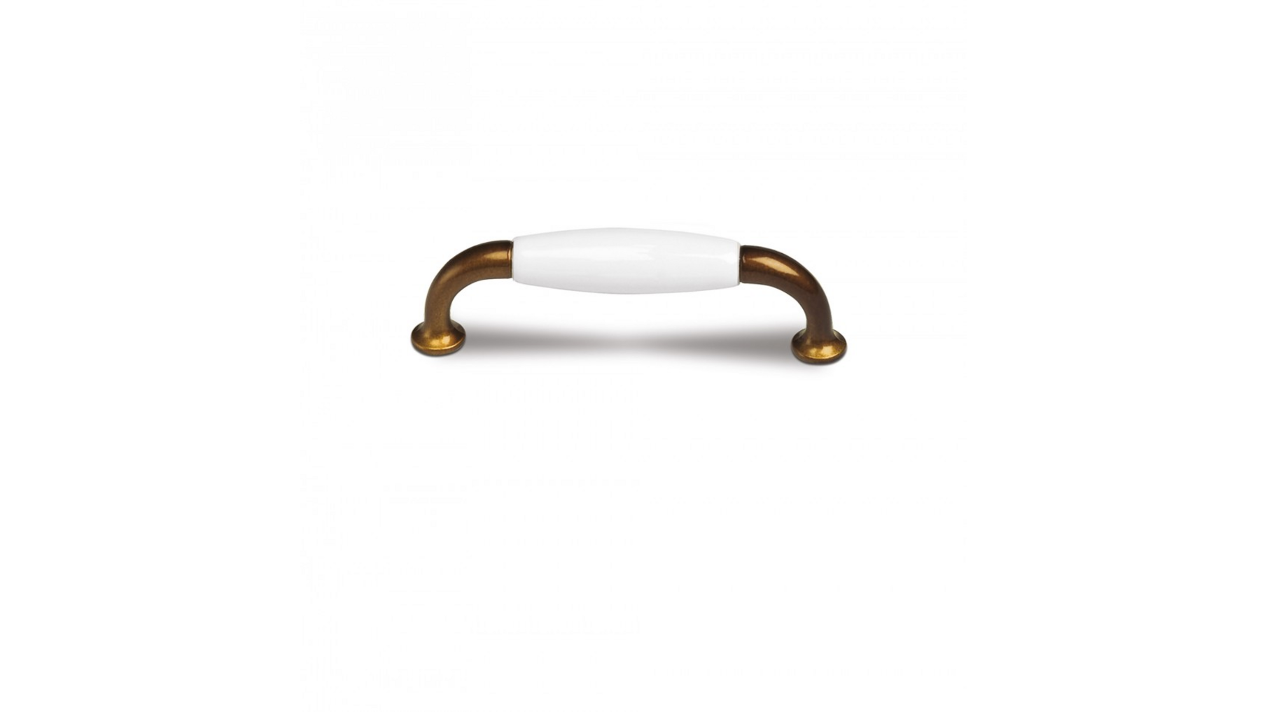 Greep wit porselein 110x15mm, hartmaat 96mm