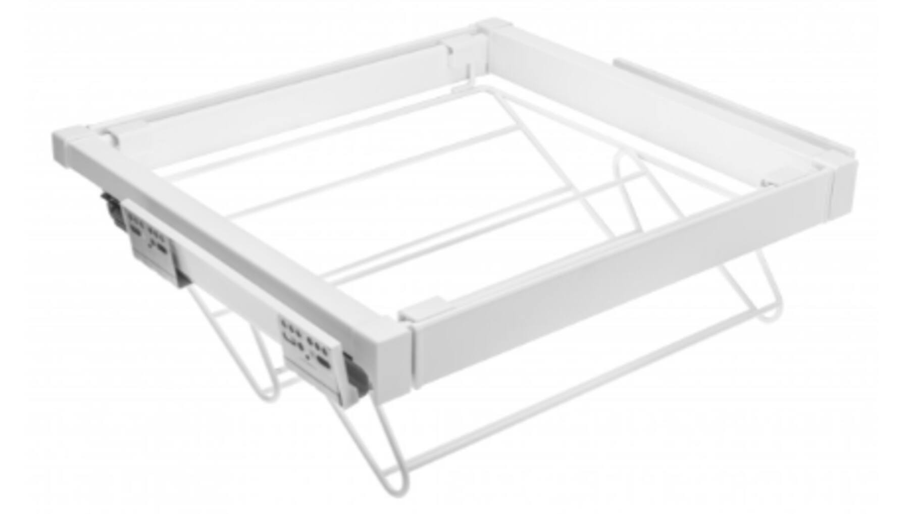 Schoenenrek, uittrekbaar,  800 mm SOFT-CLOSE, Wit